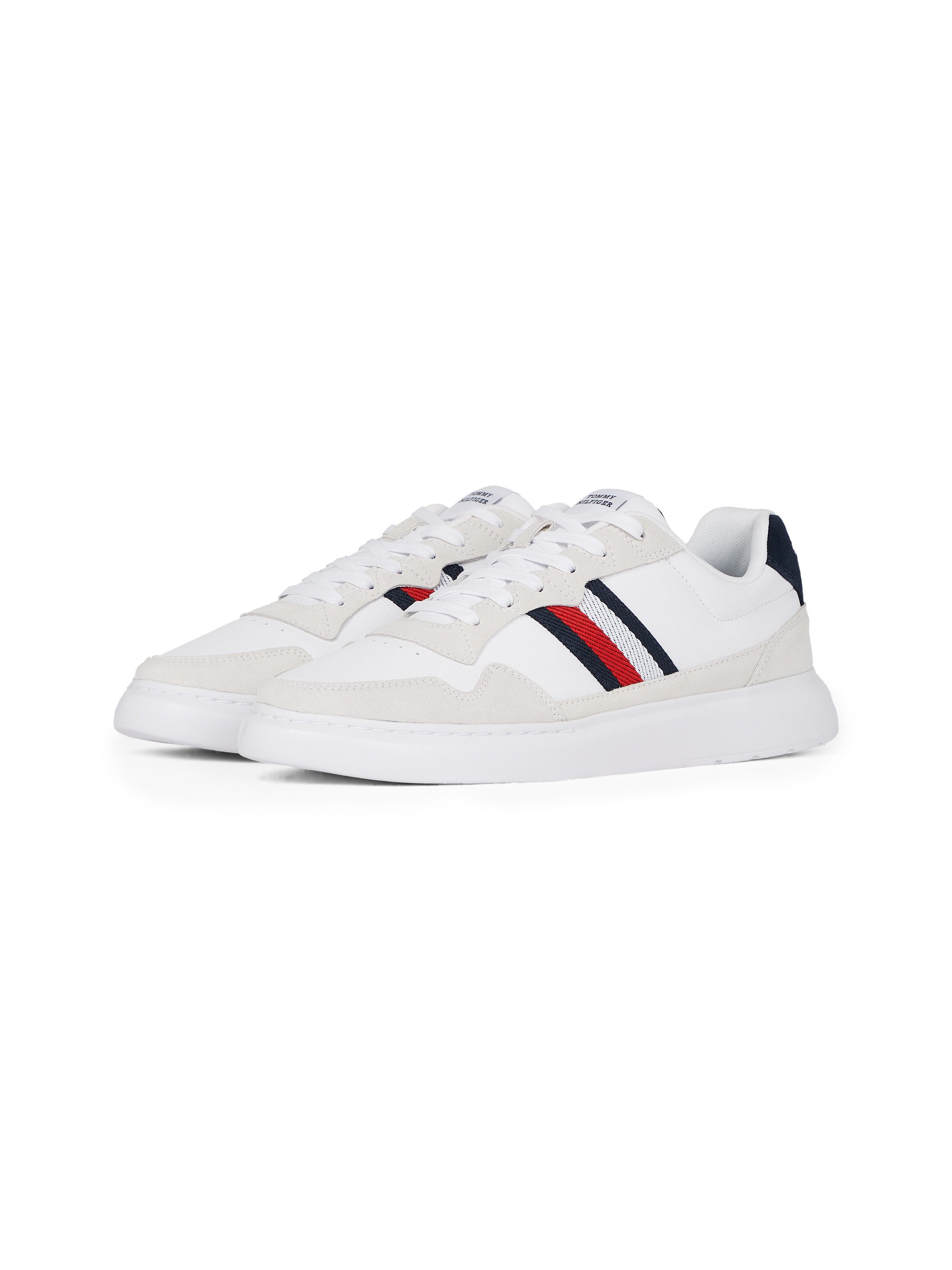 Tommy Hilfiger Sneakers met sleehak LIGHT CUPSOLE LTH MIX STRIPES