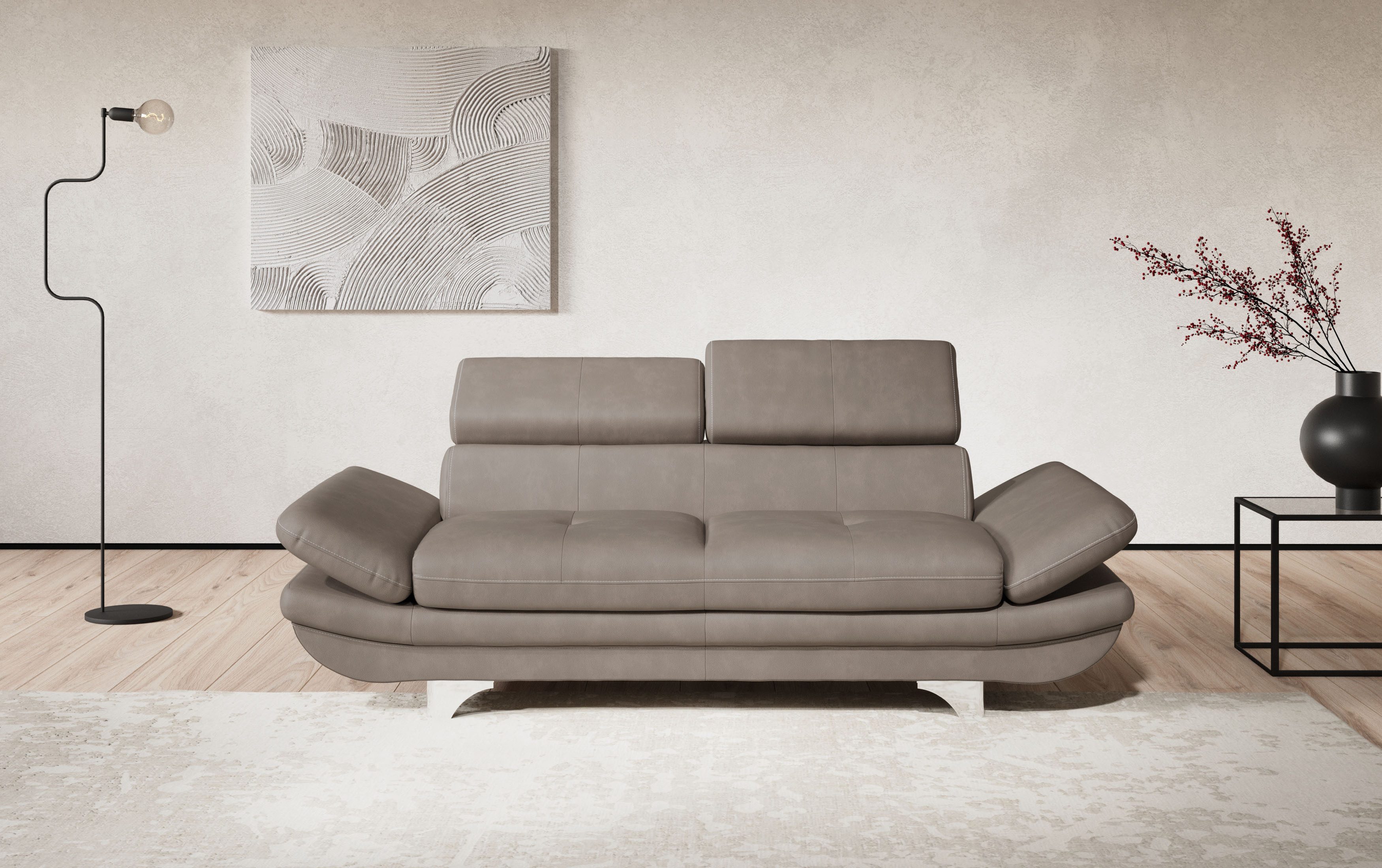 COTTA 2-zitsbank Enterprise Big-sofa, met verstelbare armleuning en rugleuning