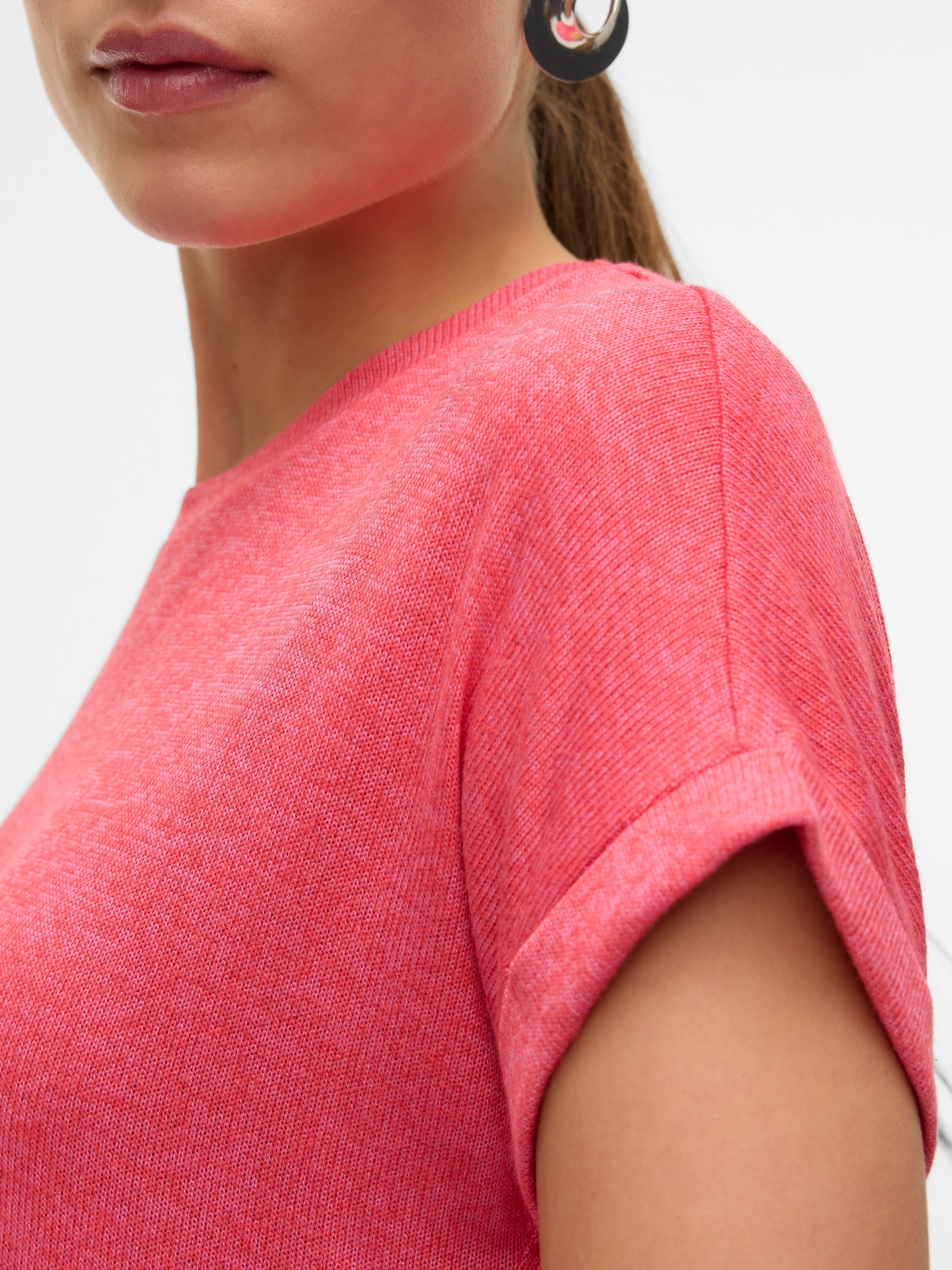 Vero Moda Trui met korte mouwen VMBRIANNA SS O-NECK PULLOVER BOO REP