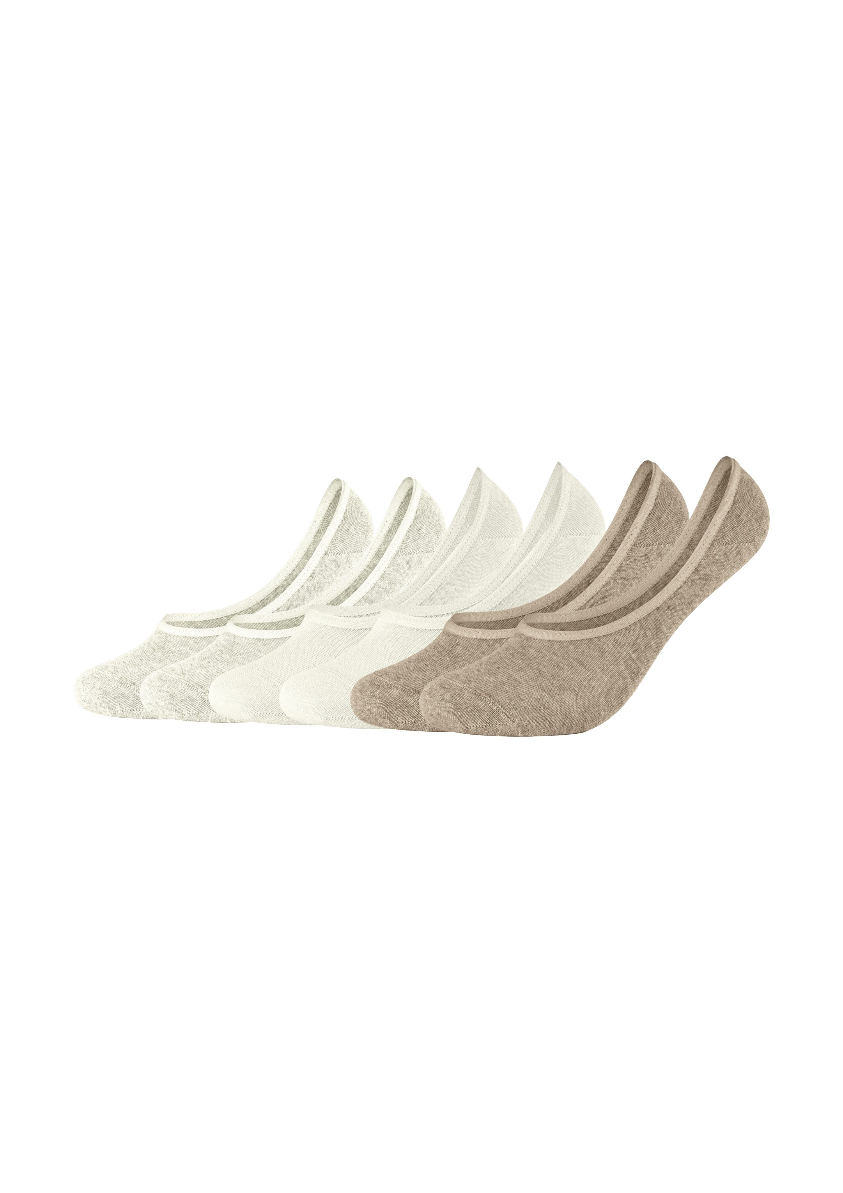 s.Oliver Enkelsokken Essentials met antislip siliconenlaag (Set van 6) heren sokken maat 43 (46) beige