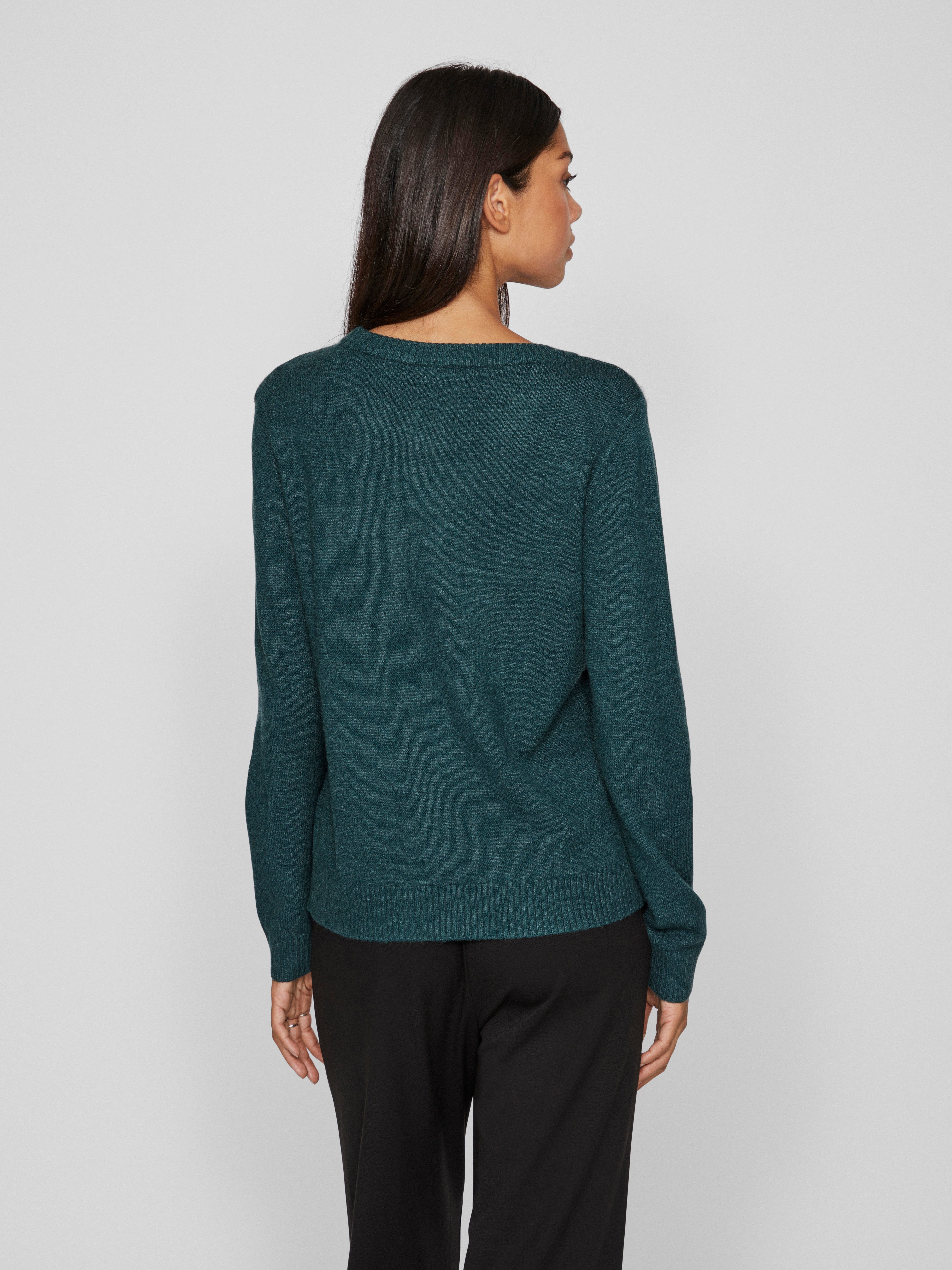 Vila Trui met ronde hals VIRIL O-NECK L/S KNIT TOP - NOOS