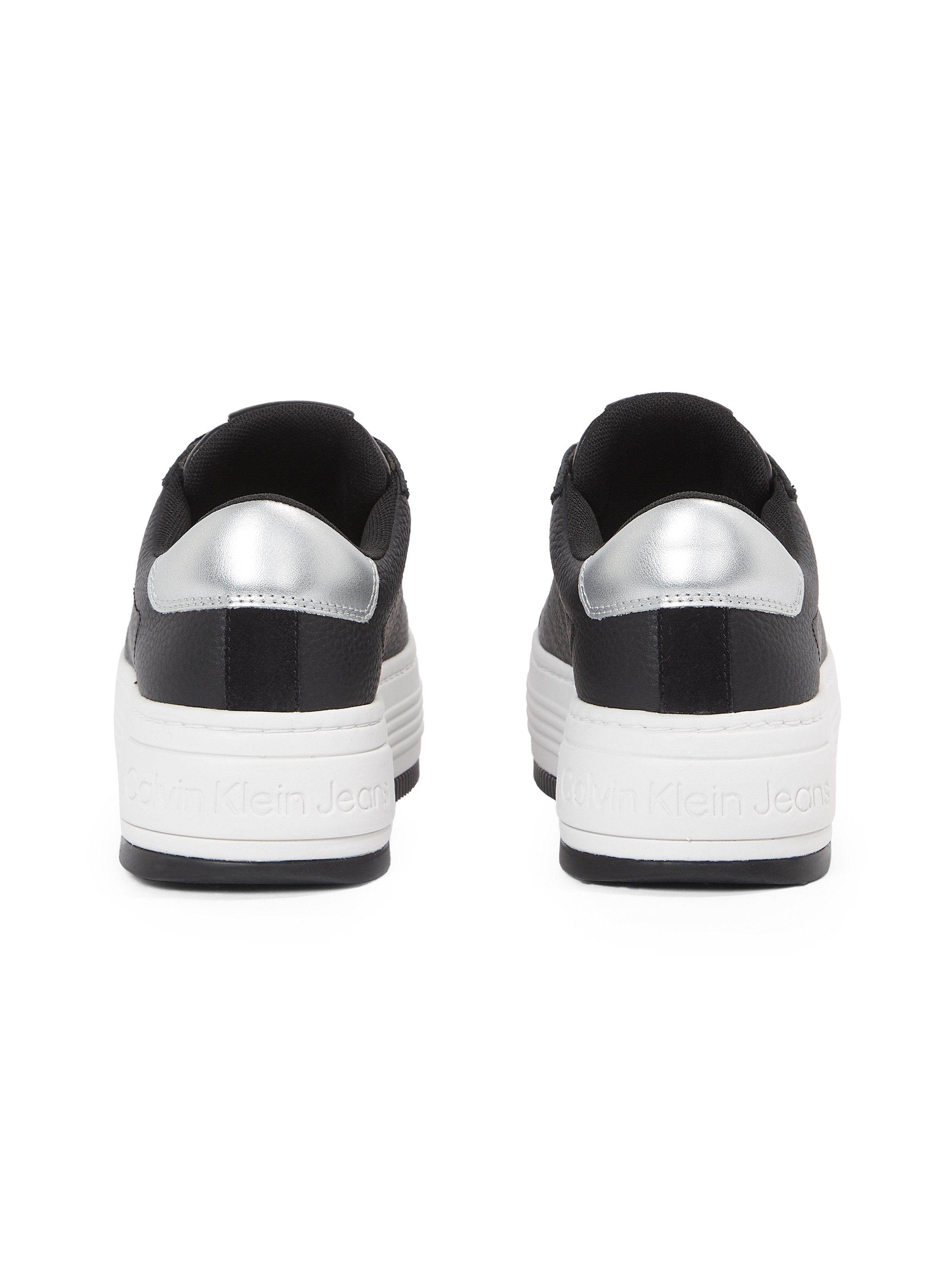 Calvin Klein Plateausneakers BOLD FLATF LOW MIX OHB veterschoenen, lage schoen, vrijetijdsschoen met hielcontrast