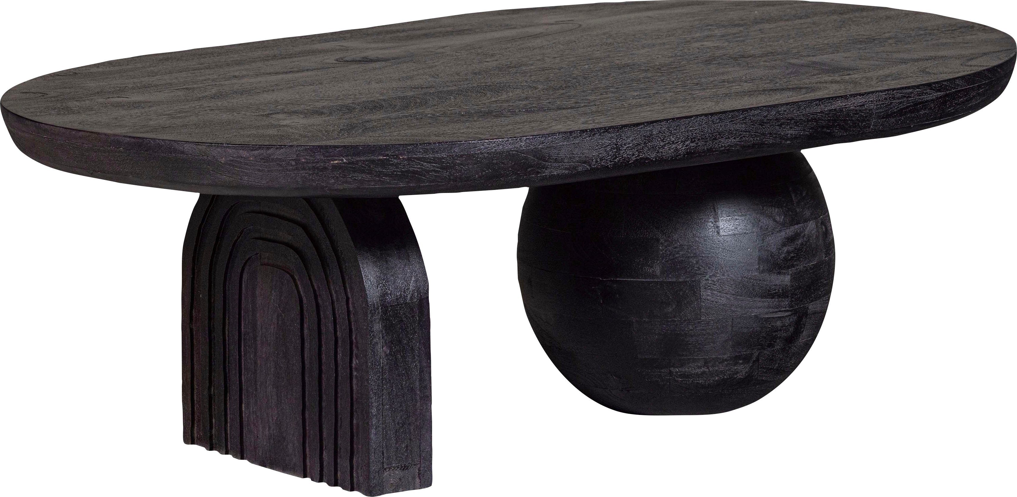 WOOOD Salontafel Steppe Salontafel Mango Hout Zwart