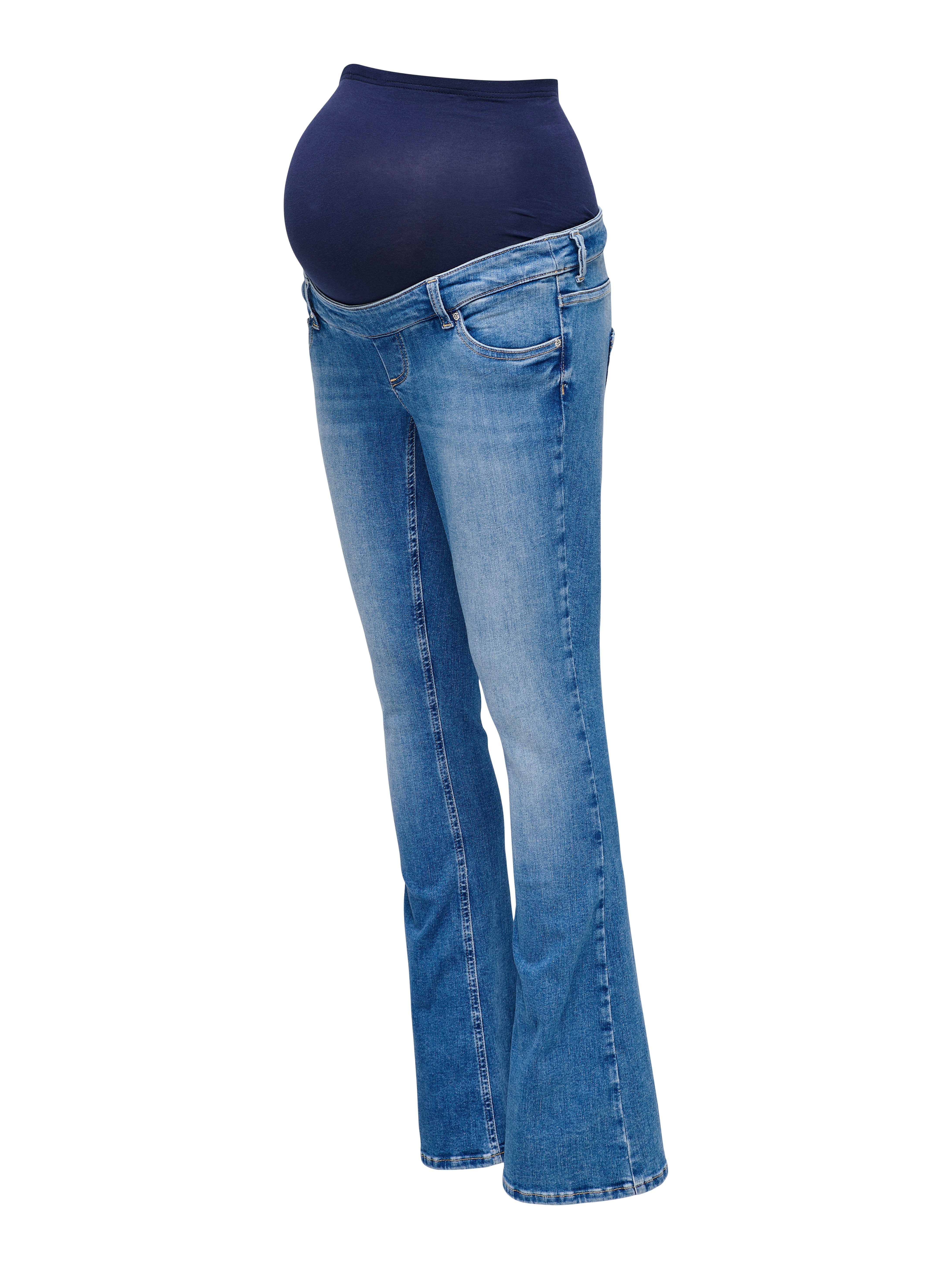 ONLY MATERNITY Zwangerschapsjeans OLMBLUSH MID FLARED REA1319 NOOS