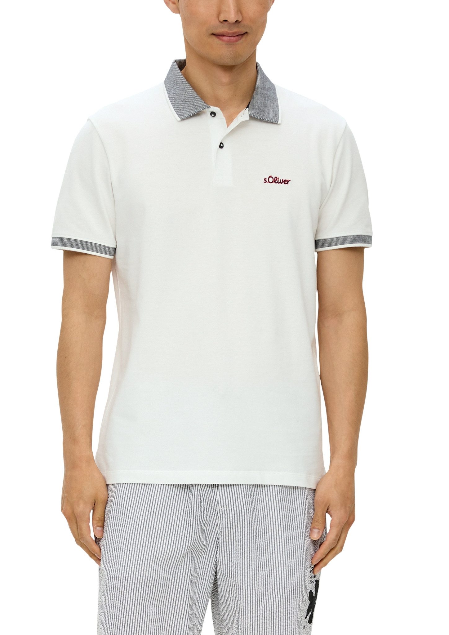 S.Oliver Poloshirt met merkopschrift