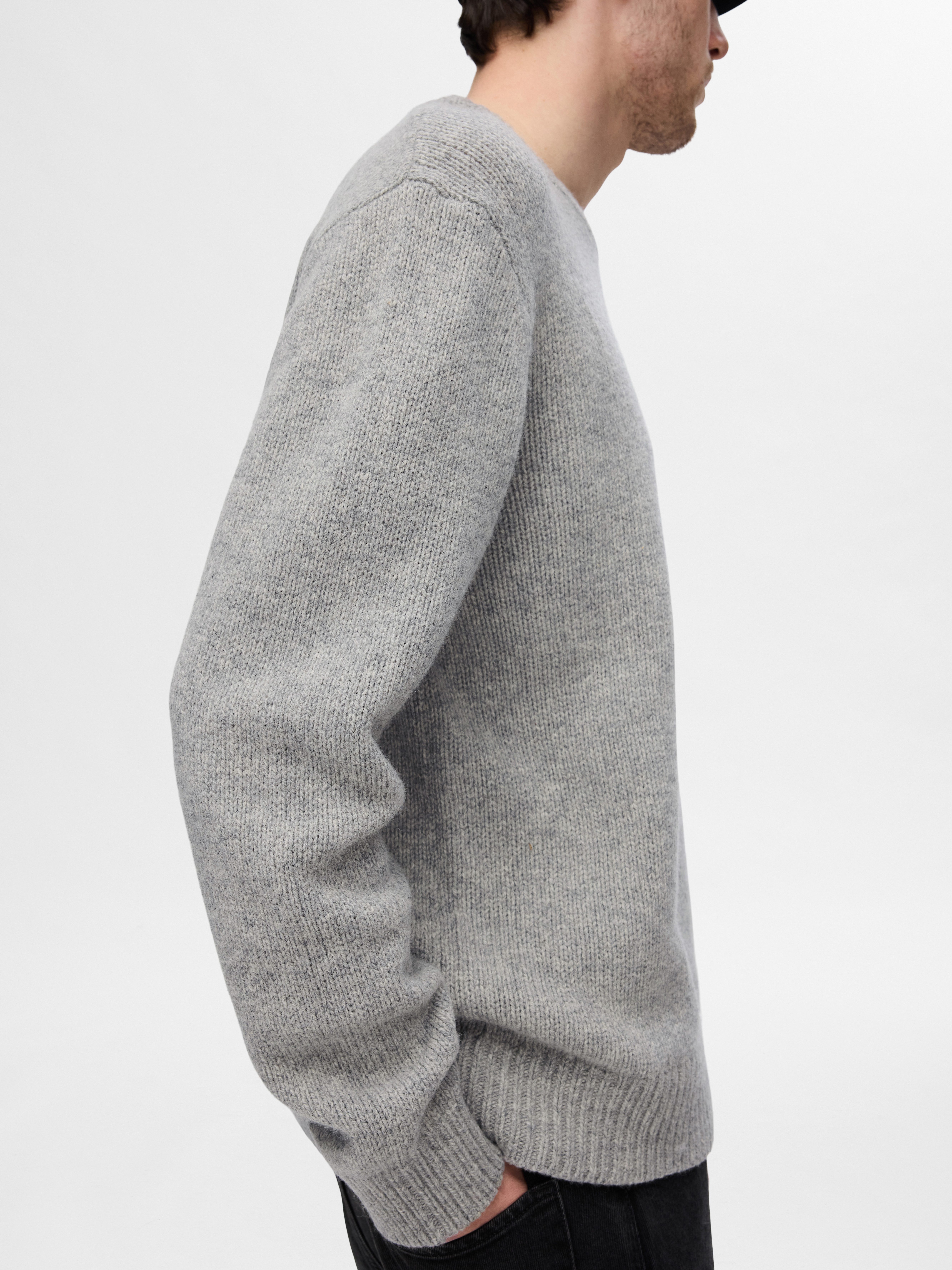 SELECTED HOMME Gebreide trui SLHCODY LS KNIT RELAXED CREW NECK NOOS