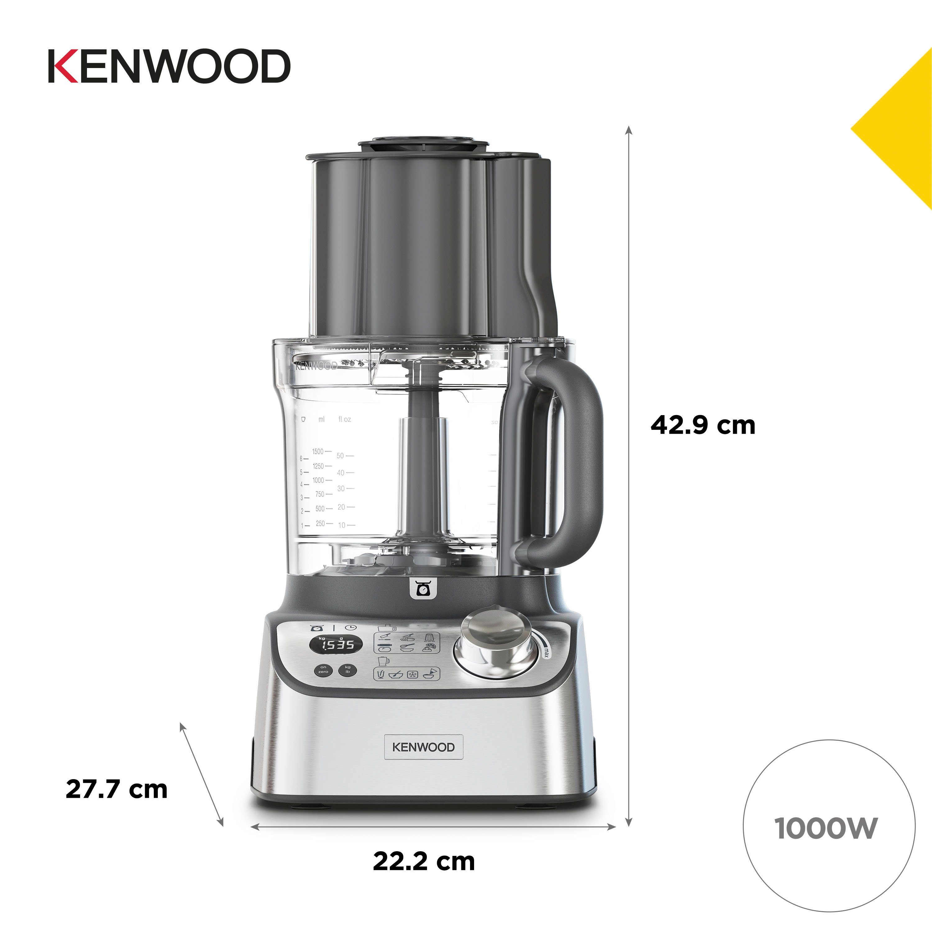 KENWOOD Compacte keukenmachine FDM72.990SS Multipro XL Weigh+