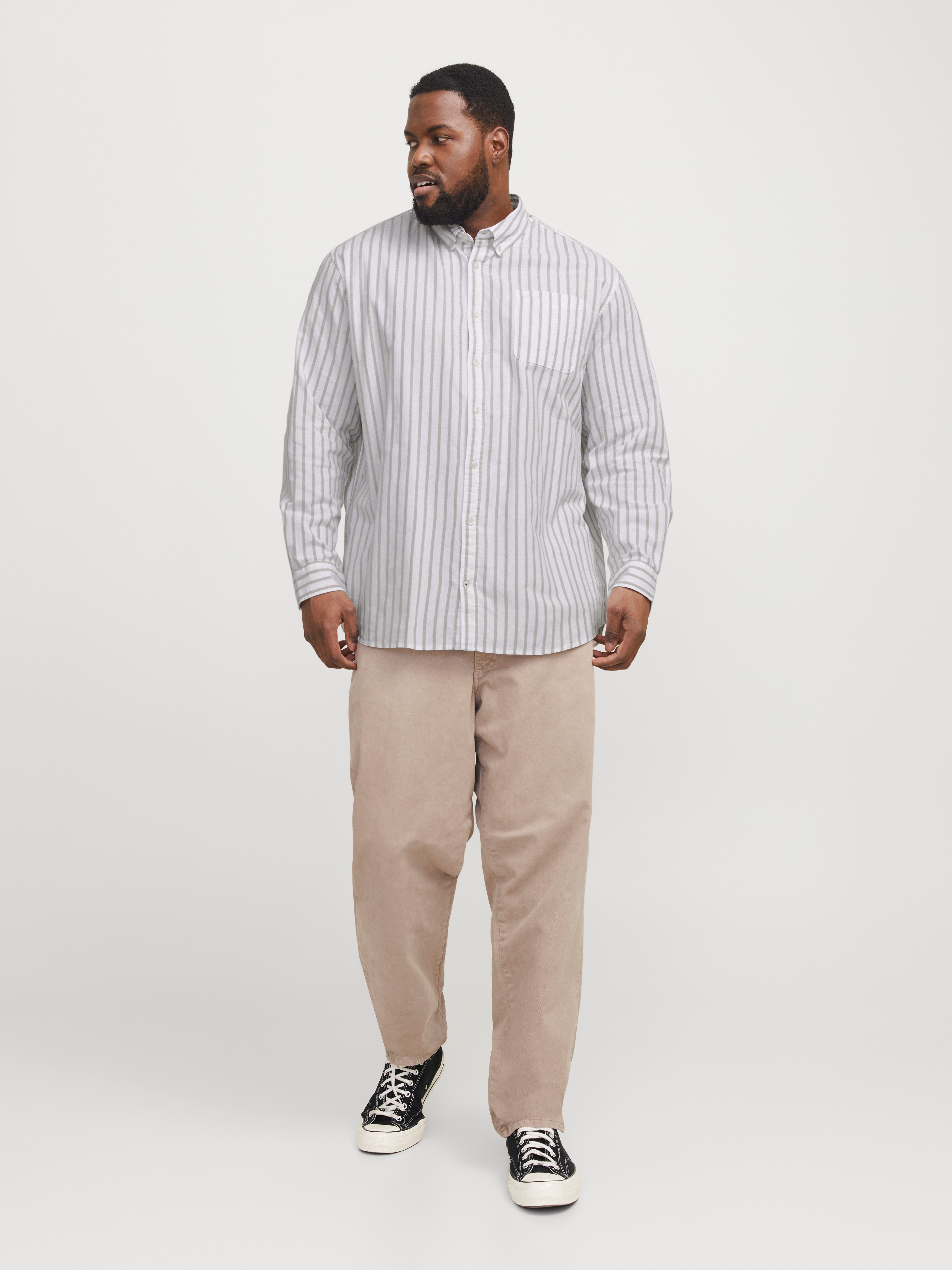 Jack & Jones PlusSize Overhemd met lange mouwen JJEOXFORD SHIRT L/S S21 NOOS PLS