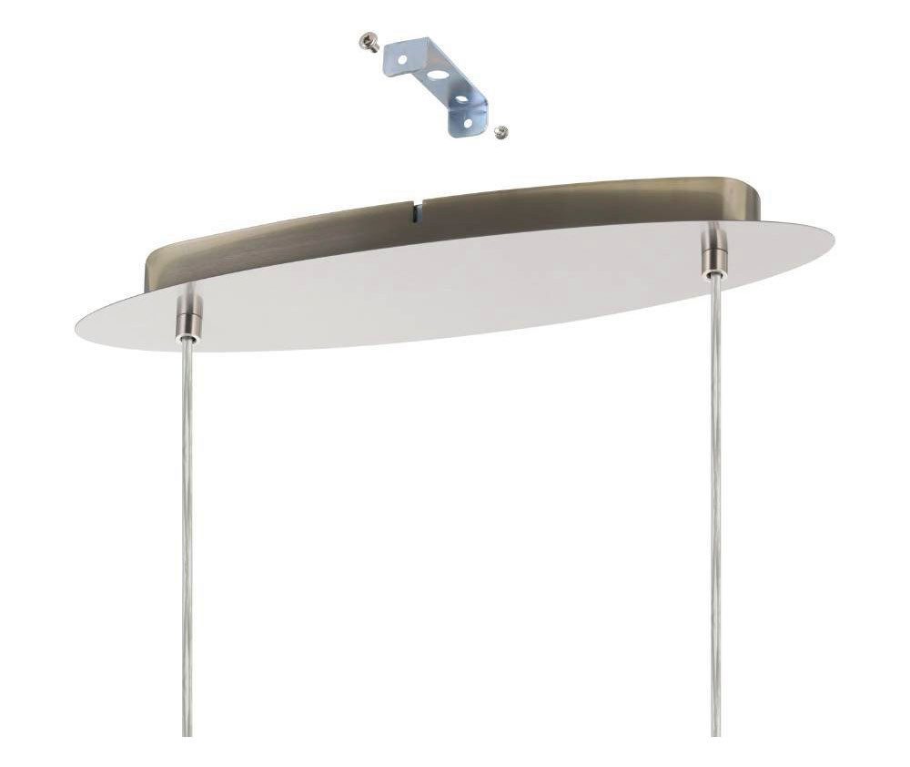 EGLO Hanglamp SENDERO Hanglamp, staal in nikkel-mat, hout in esdoorn, natuur, E27, 77,5 cm (1 stuk)