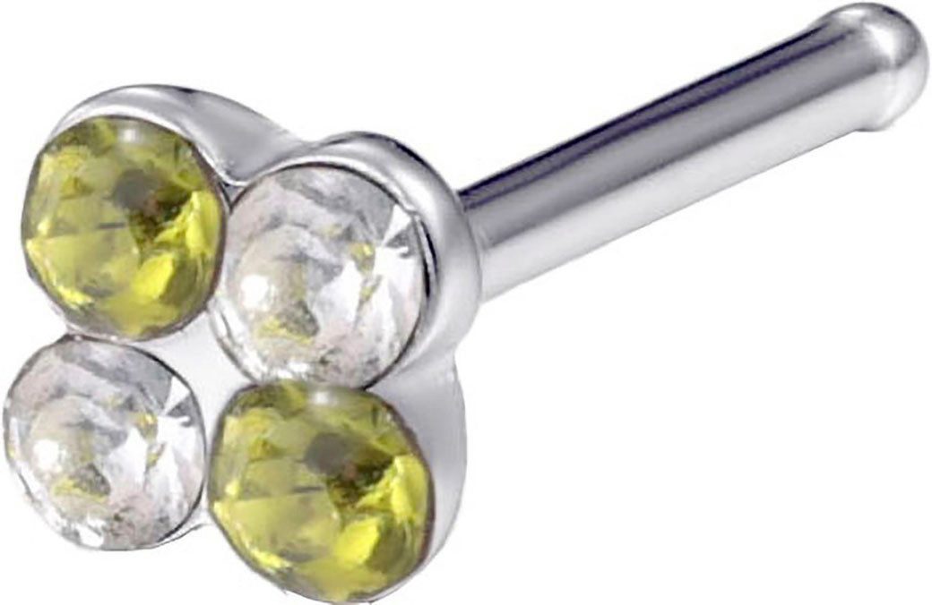 Firetti Neuspiercing-set Multipack sieraden cadeau roestvrijstalen piercing neussteker bloem (set 7-delig)