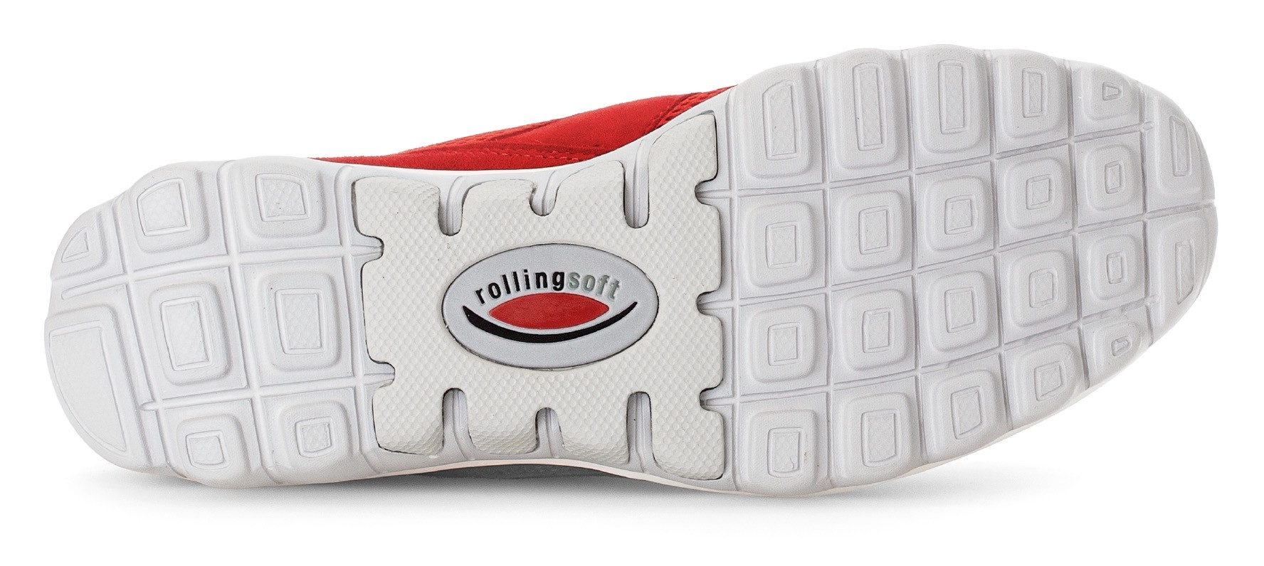 Gabor Rollingsoft Sneakers met sleehak vrijetijdsschoen, lage schoen, veterschoen met optifit verwisselbare inlegzool
