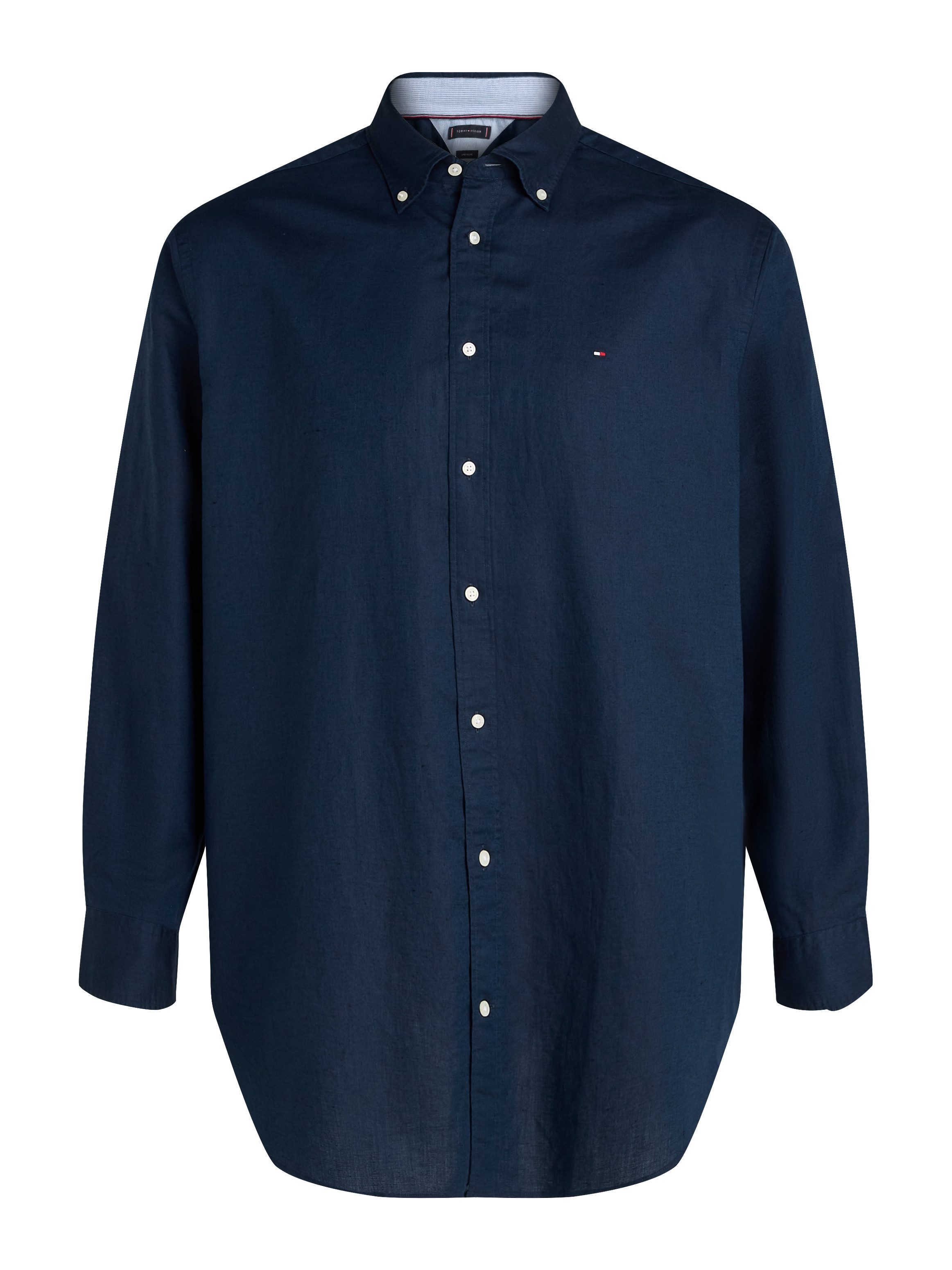 Tommy Hilfiger Overhemd met lange mouwen BT-LINEN BLEND SOLID