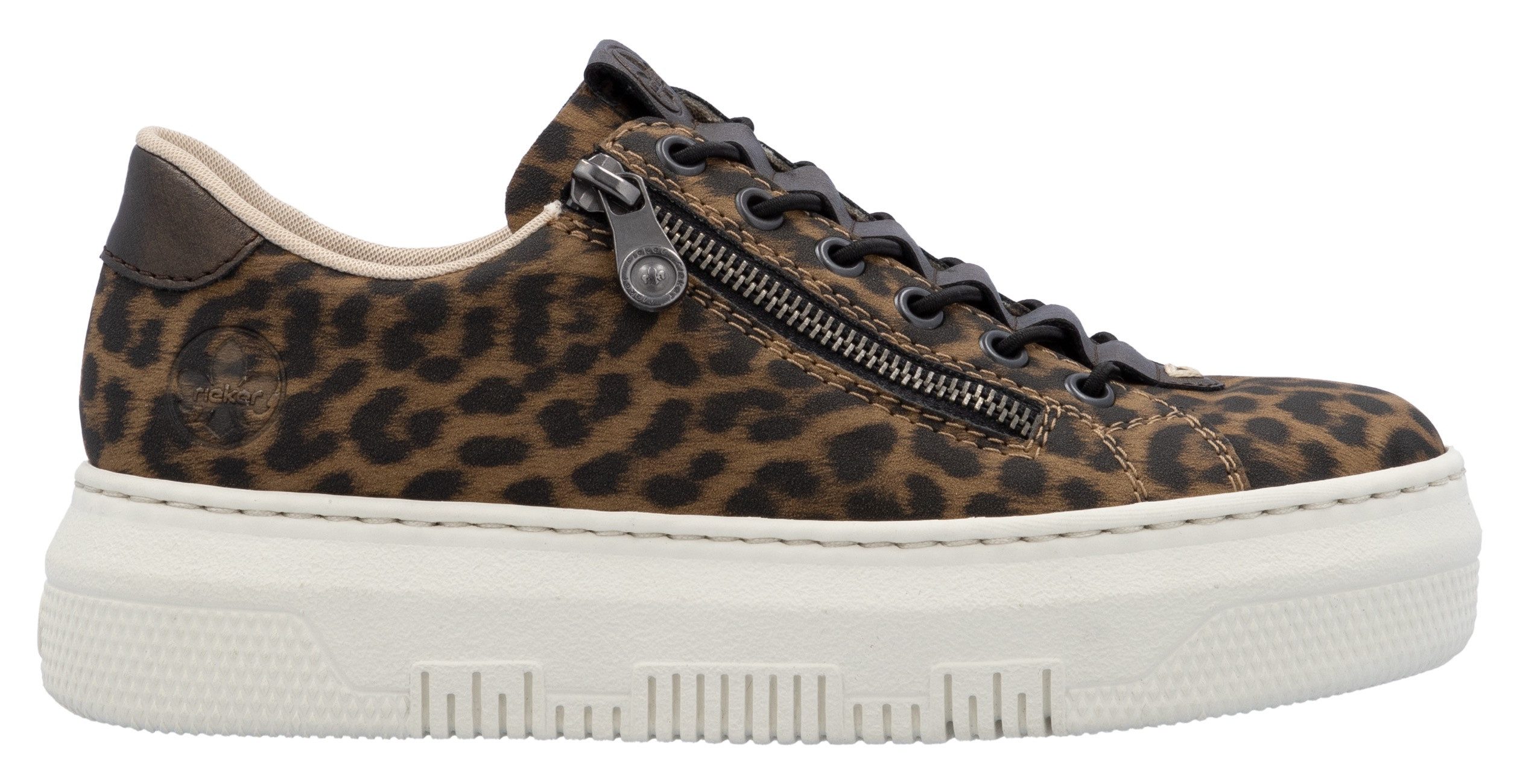 Rieker Plateausneakers Sneaker, slip-on sneaker, slipper met schachtvoering