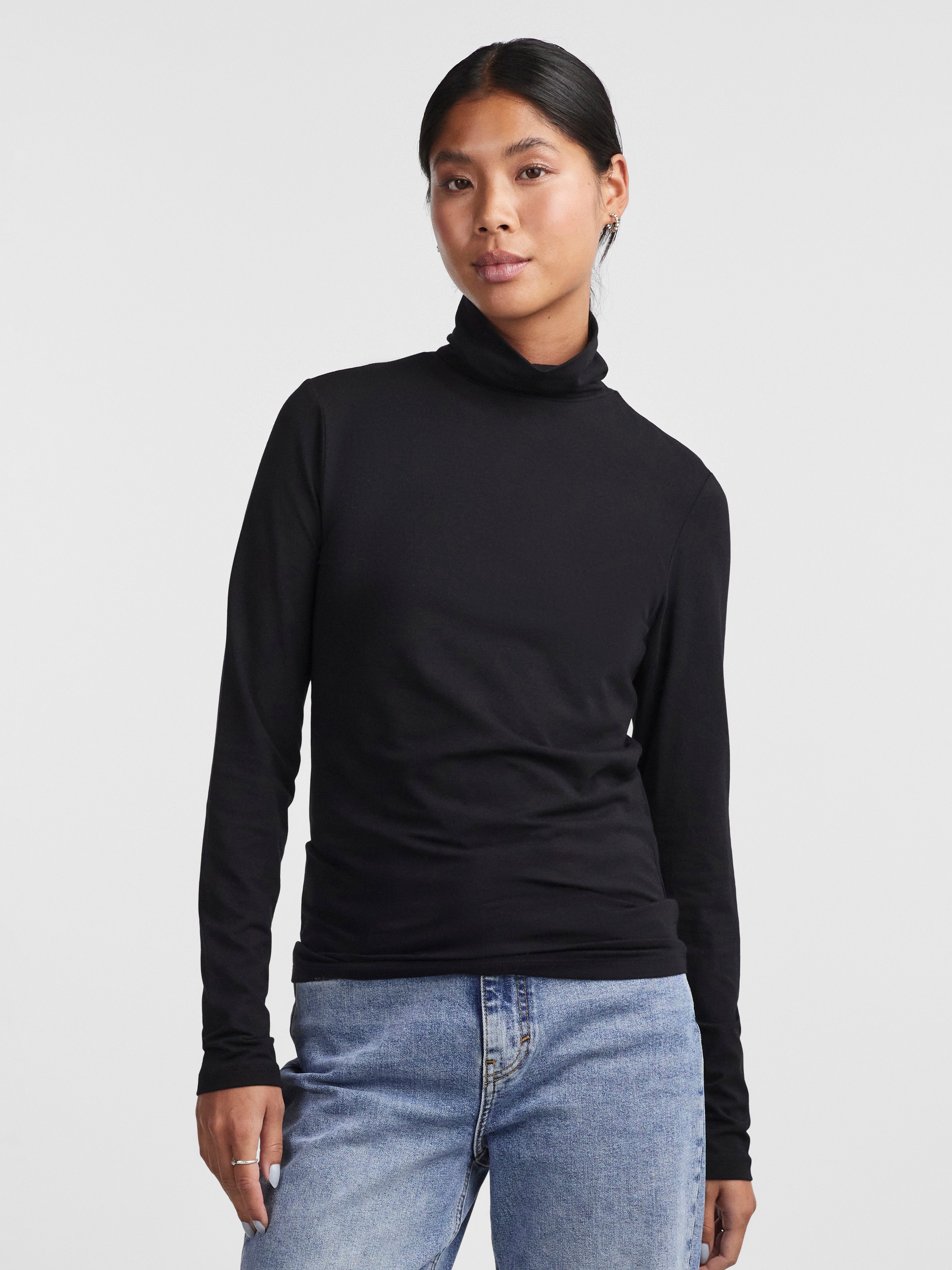 pieces Colshirt PCSIRENE LS ROLLNECK TOP JRS NOOS