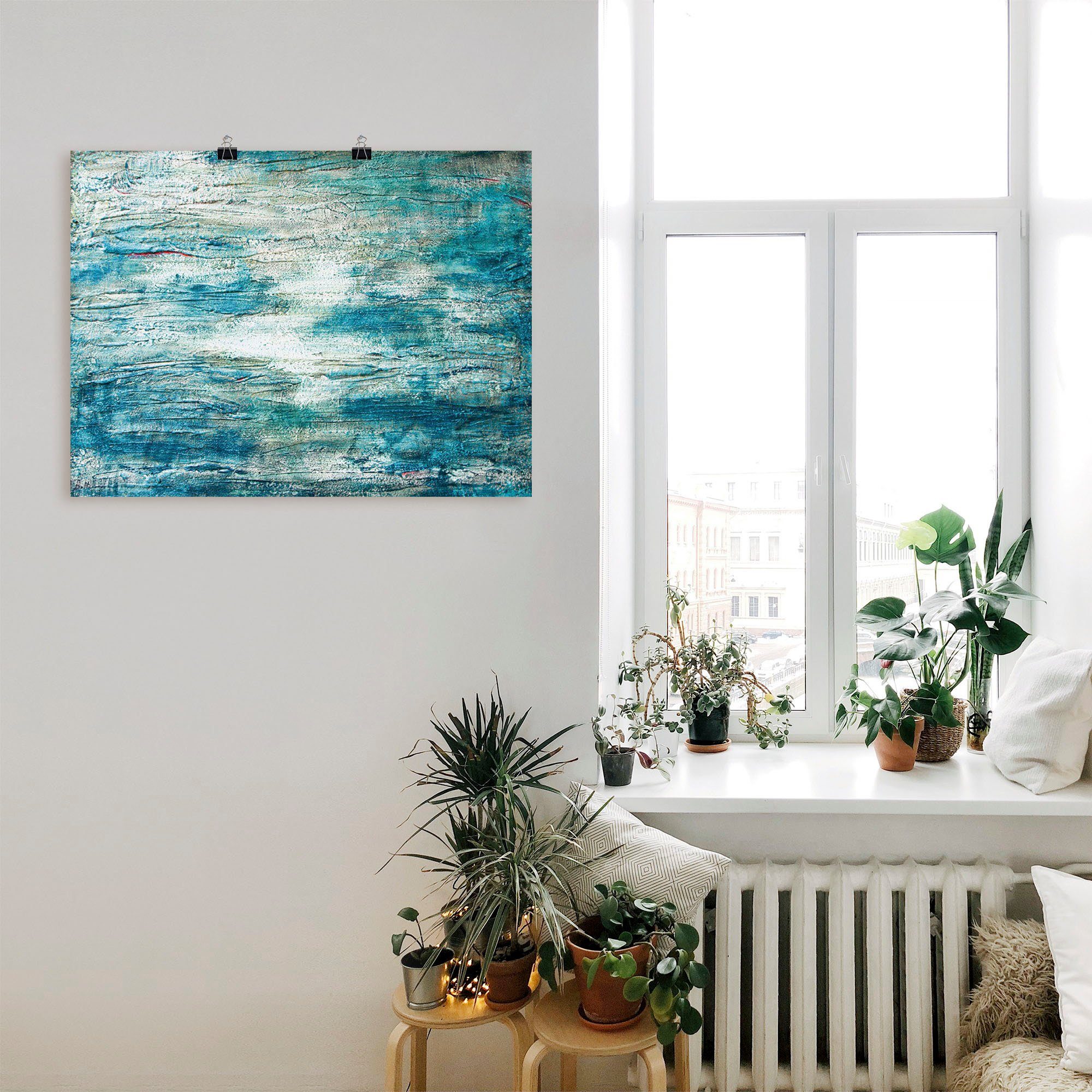 Artland Artprint Abstracte schilderkunst aquarel als artprint op linnen, poster, muursticker in verschillende maten