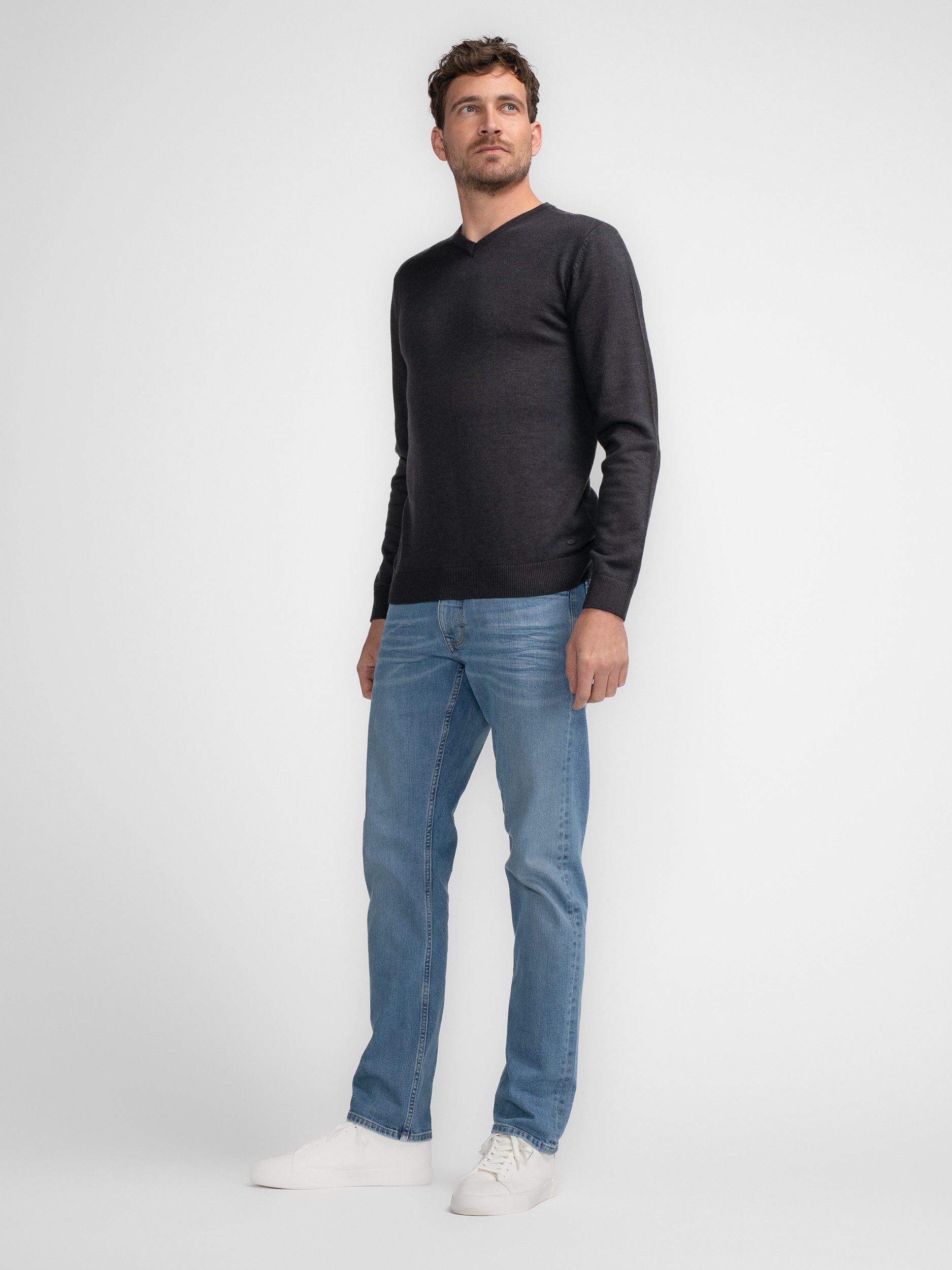 Petrol Industries Trui met V-hals Men Knitwear V-Neck Basic