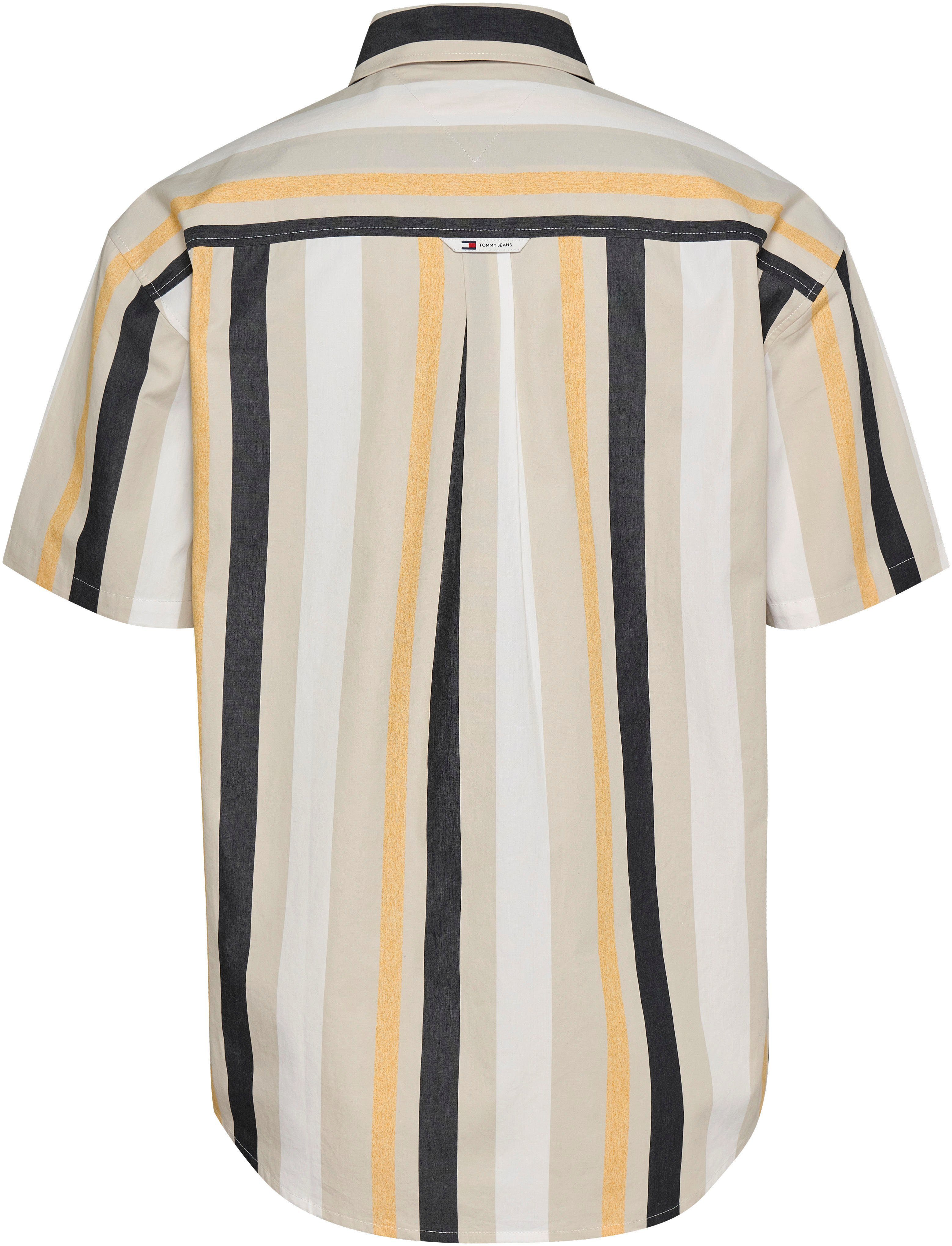 TOMMY JEANS Overhemd met korte mouwen TJM RLX STRIPES SHIRT met veelkleurige strepen