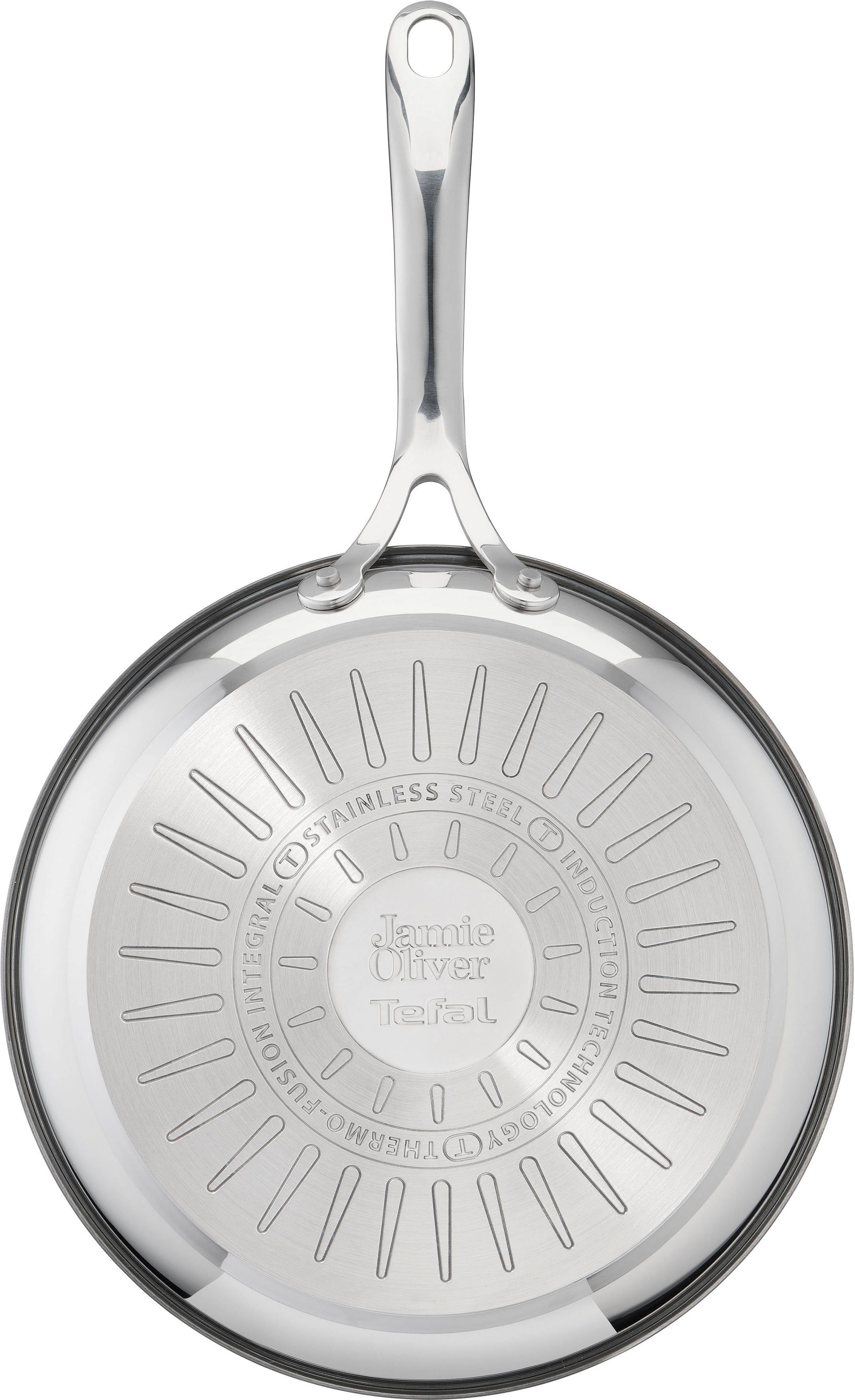Tefal Pannenset Jamie Oliver Cook Smart Anti-aanbak coating, inductie, thermo-signaal, vaatwasmachinebestendig (set, 2-delig)