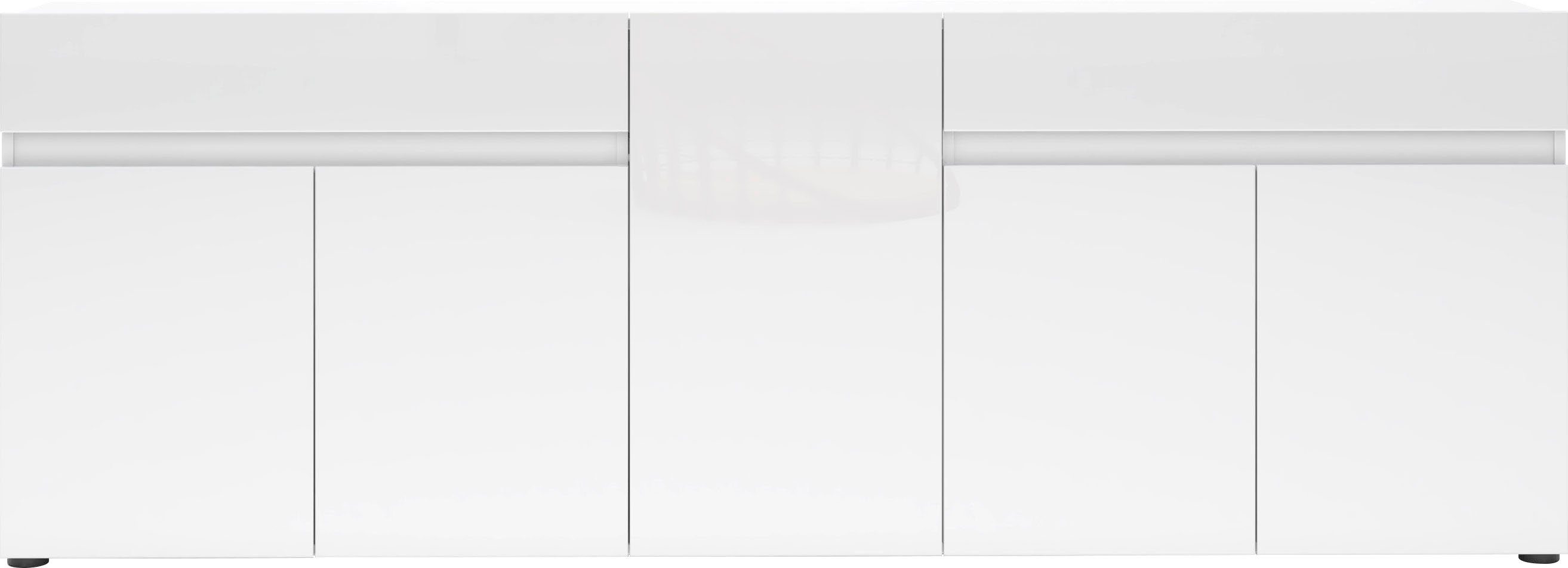 INOSIGN Dressoir Mister Dressoir, volledig hoogglans gelakt(B/H): 225/80 cm