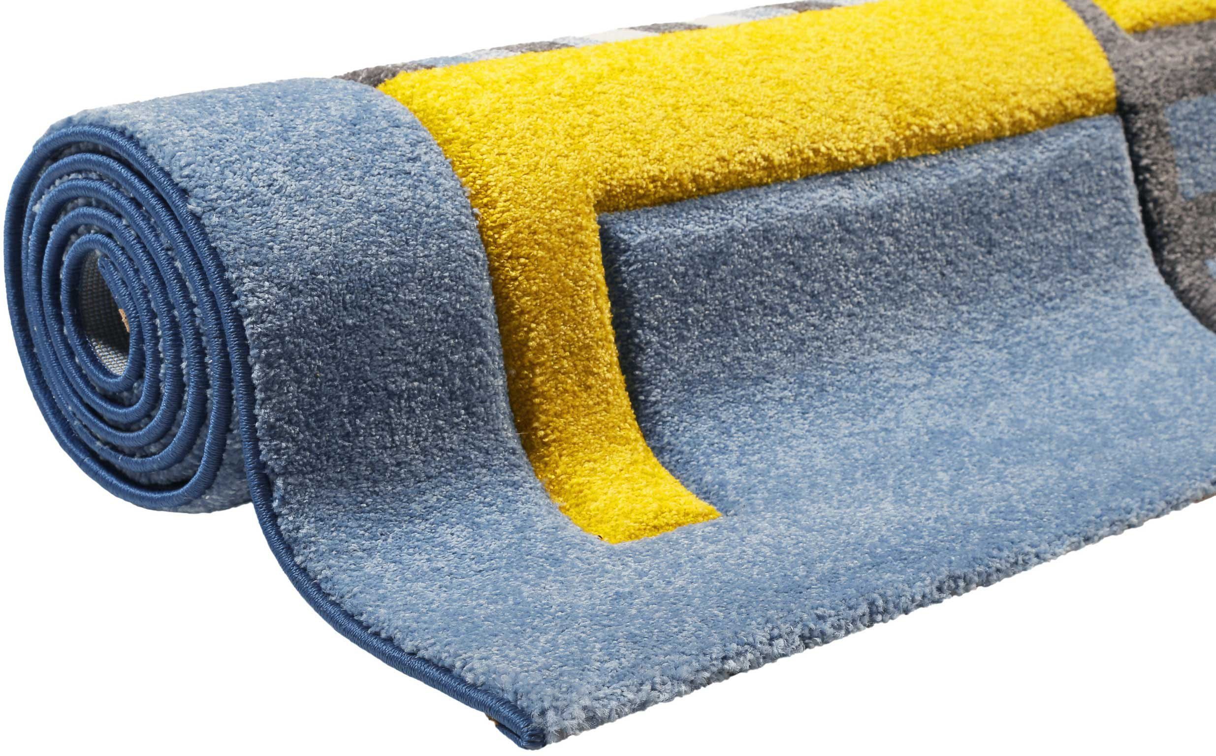 Esprit Kindervloerkleed Sea Castle ESP-21070 Korte pool met maritiem patroon, strandkasteel