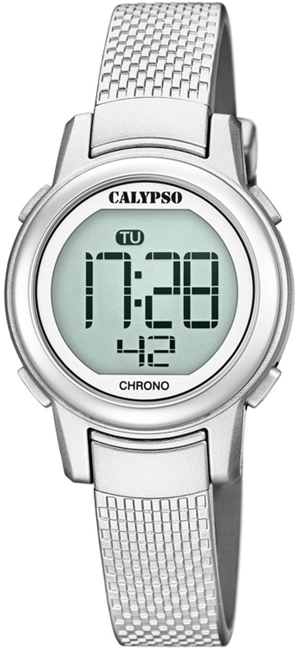 CALYPSO WATCHES Chronograaf Digital Crush Polshorloge, quartz, dameshorloge, digitale weergave, datum, stopwatchfunctie