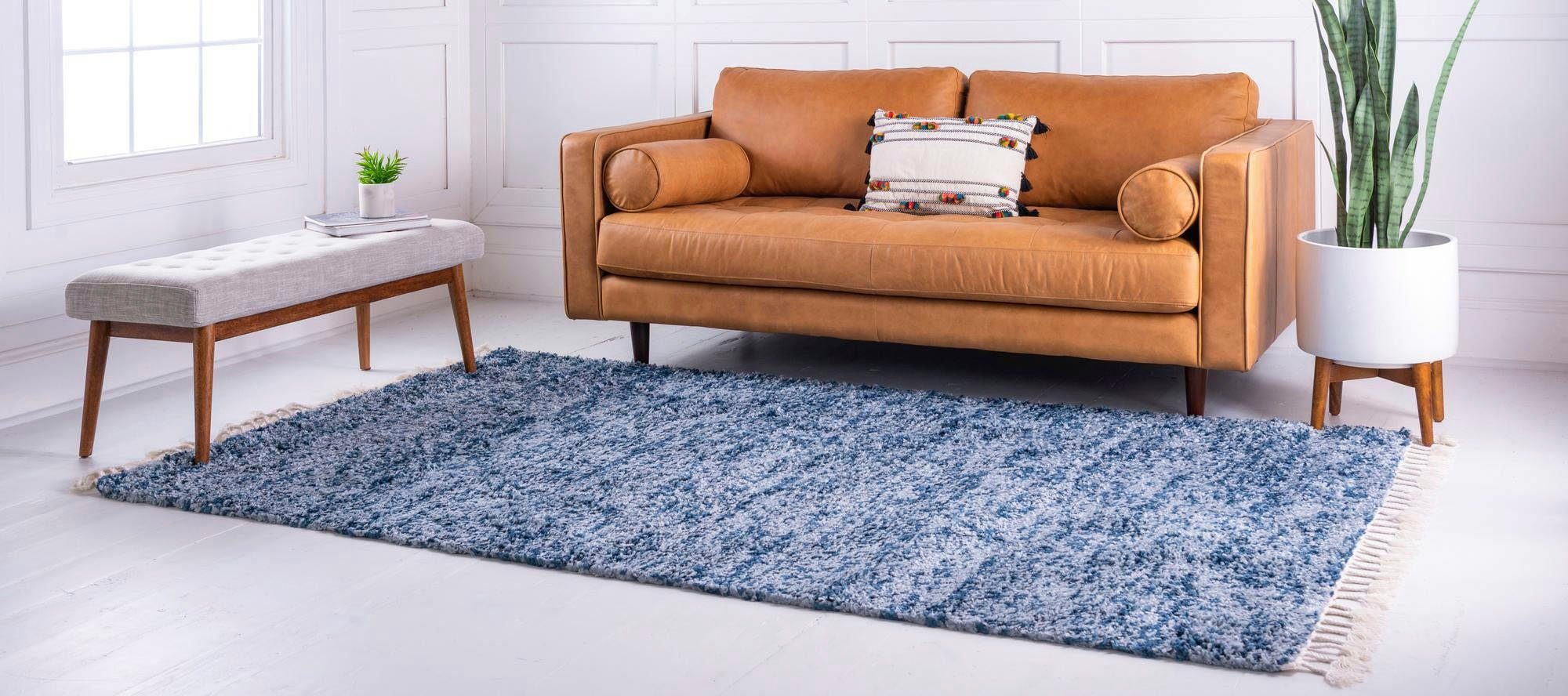 Myflair Möbel & Accessoires Hoogpolig vloerkleed Top shag voorraadopruiming geweven, gemêleerde look, zacht & behaaglijk, met franje