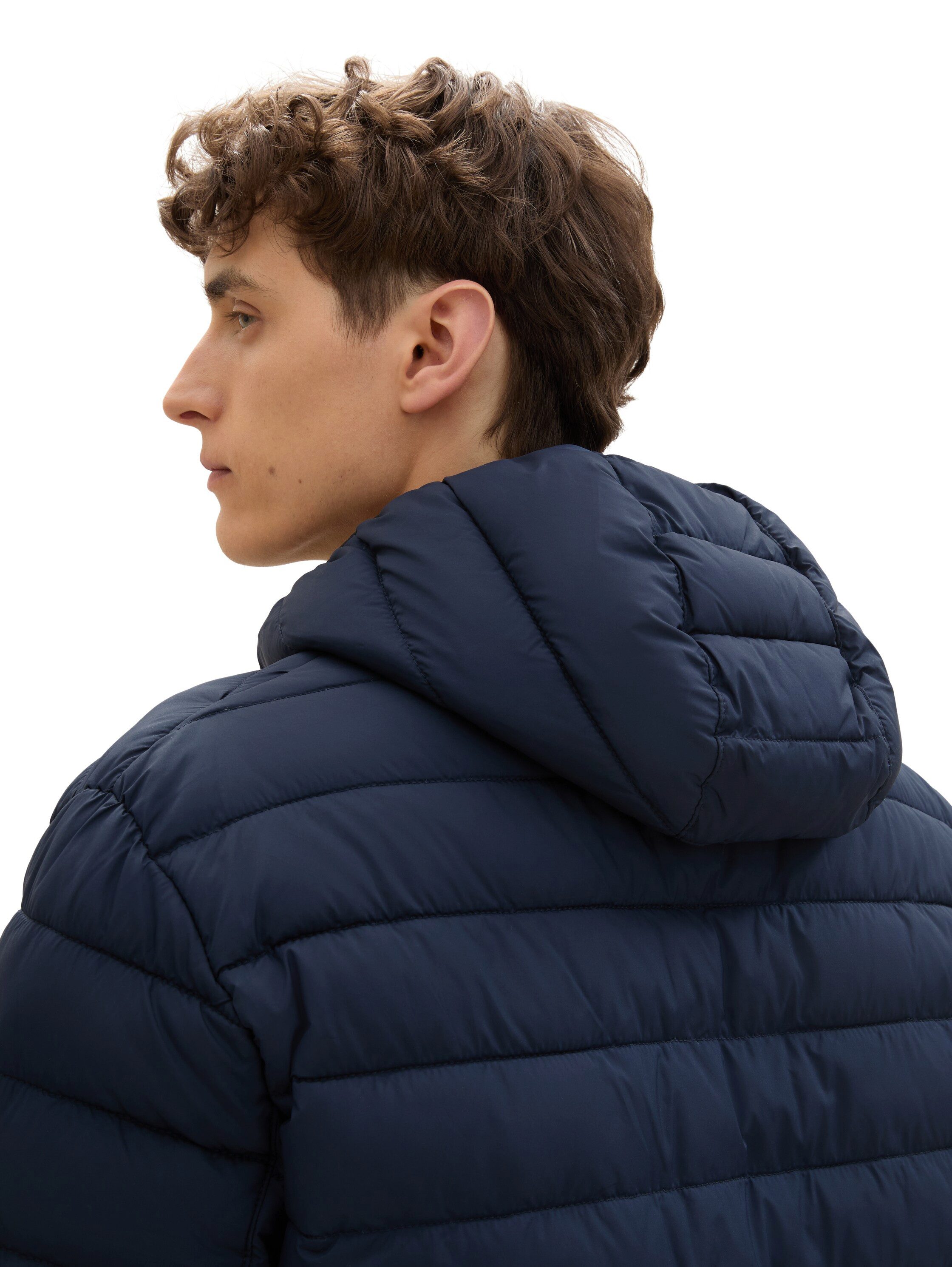 Tom Tailor Denim Gewatteerde jas met een capuchon