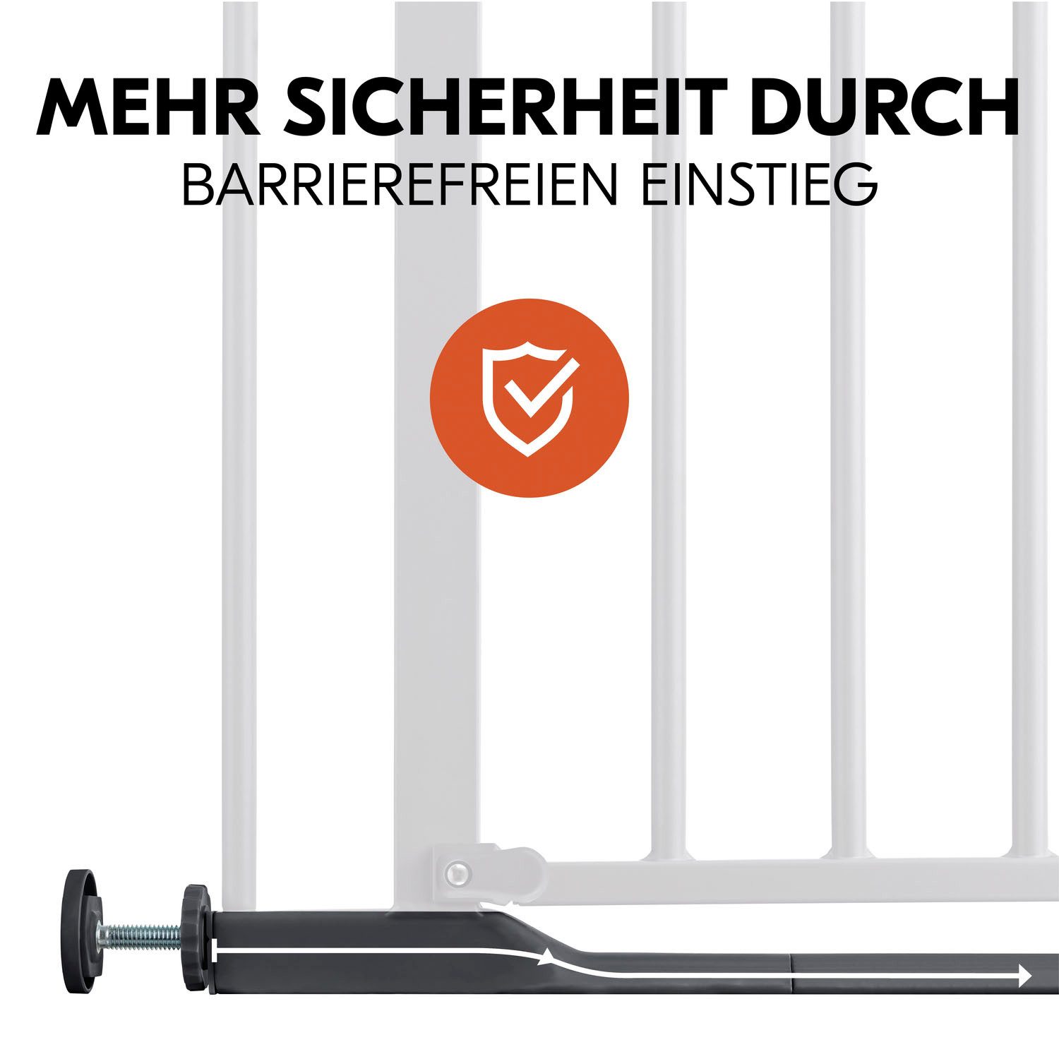 Hauck Traphek Clear Step Autoclose 2, Dark Grey