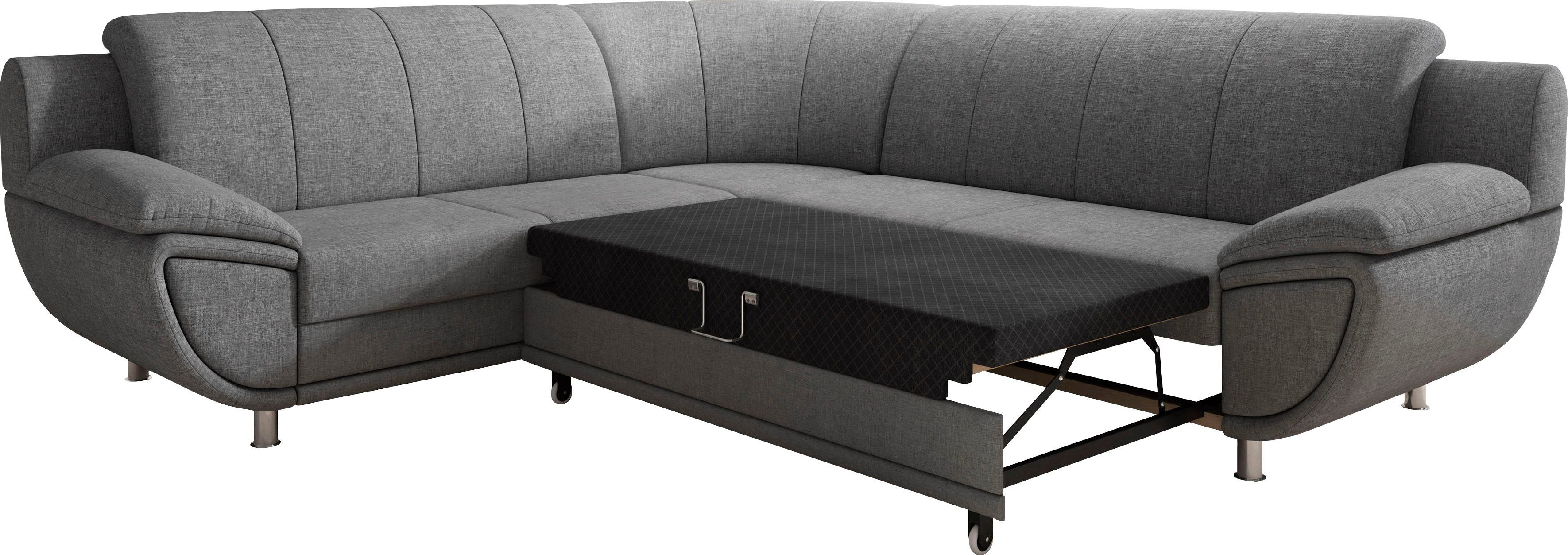 TRENDMANUFAKTUR Hoekbank Rondo II, tijdloos & elegant, comfortabele armleuningen, L-vorm