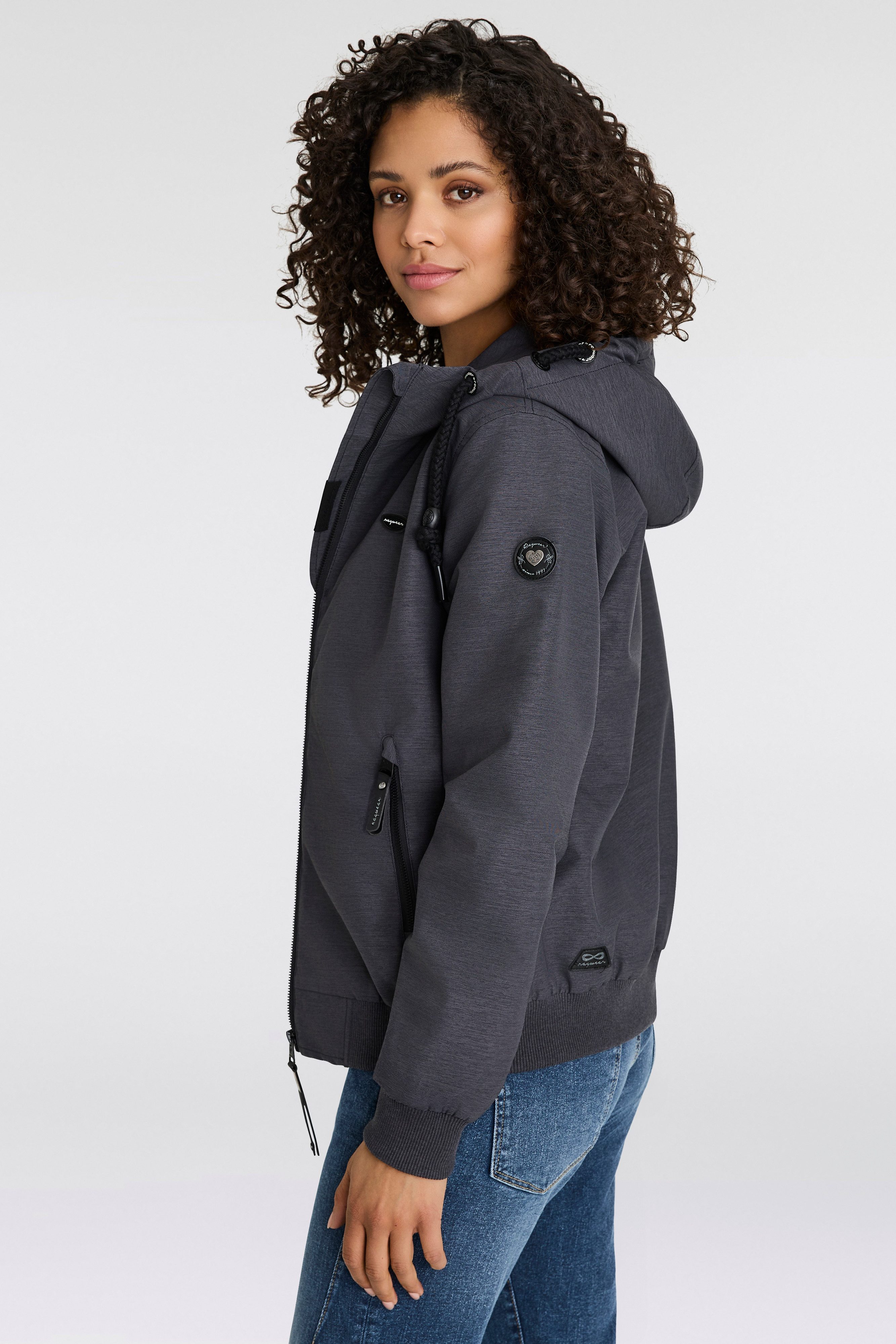 Ragwear Functioneel jack NUGGIE OMBRE O Tussenjas van waterafstotend materiaal
