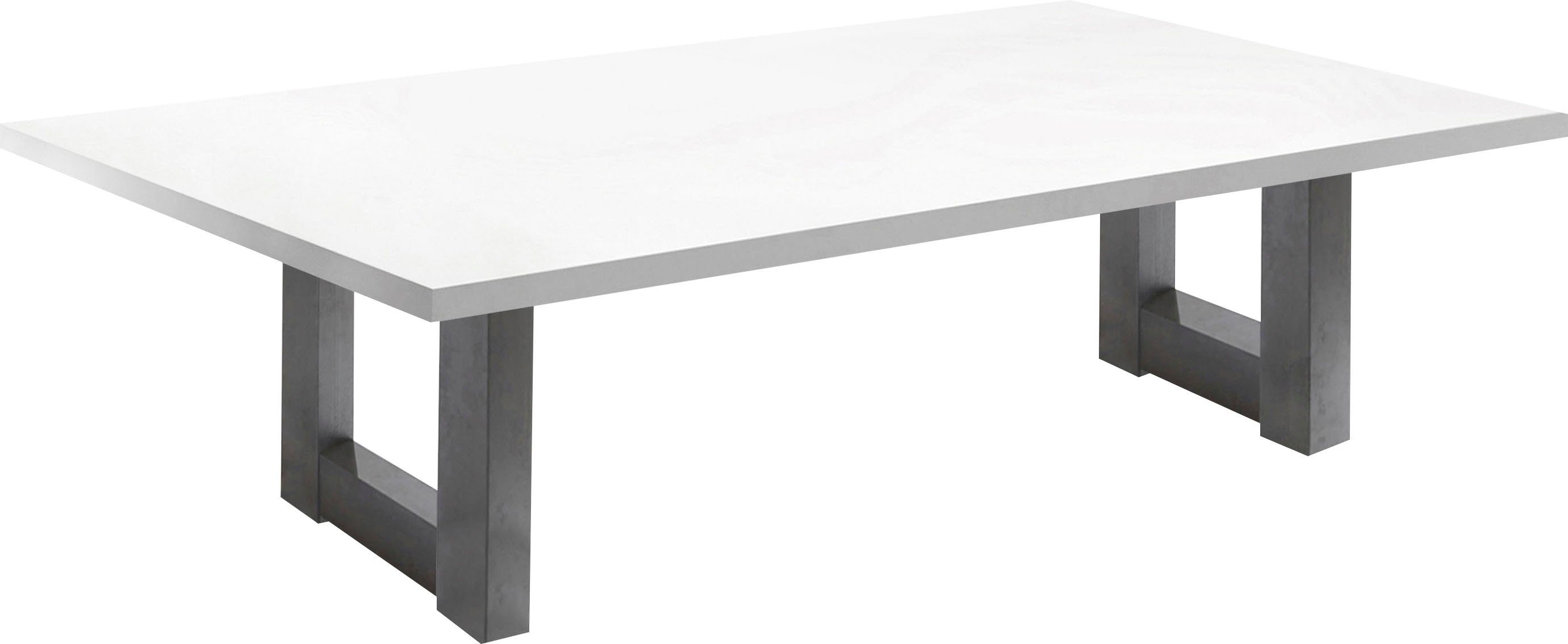 Mäusbacher Salontafel TOPSELLER! Tafel, U-frame salontafels maat 140 cm x 47 cm x 70 cm wit