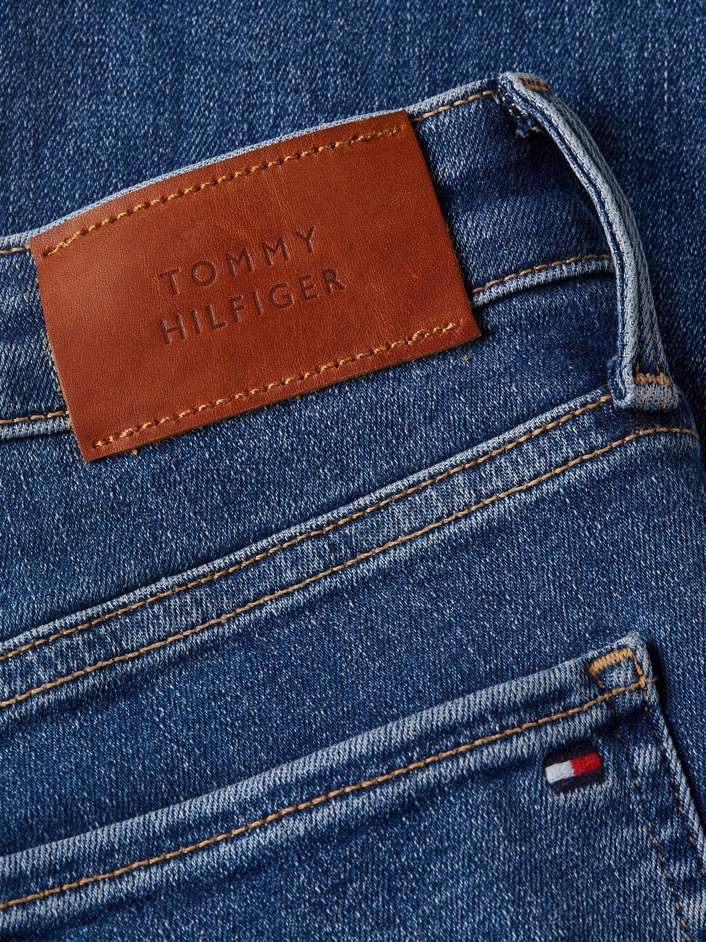 Tommy Hilfiger Skinny fit jeans COMO SKINNY RW BLACK met logo-badge
