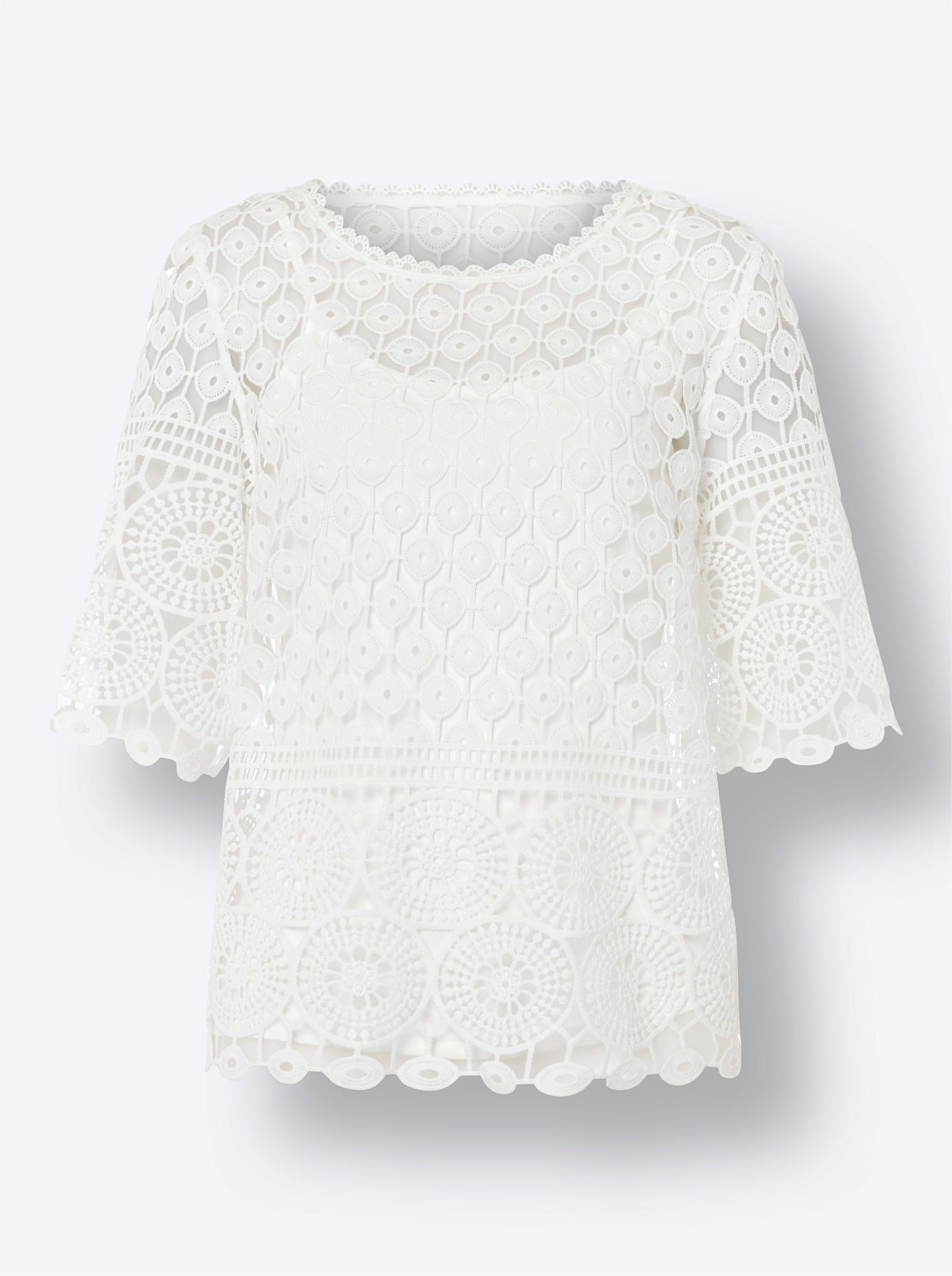 heine Kanten Shirt (1-delig)