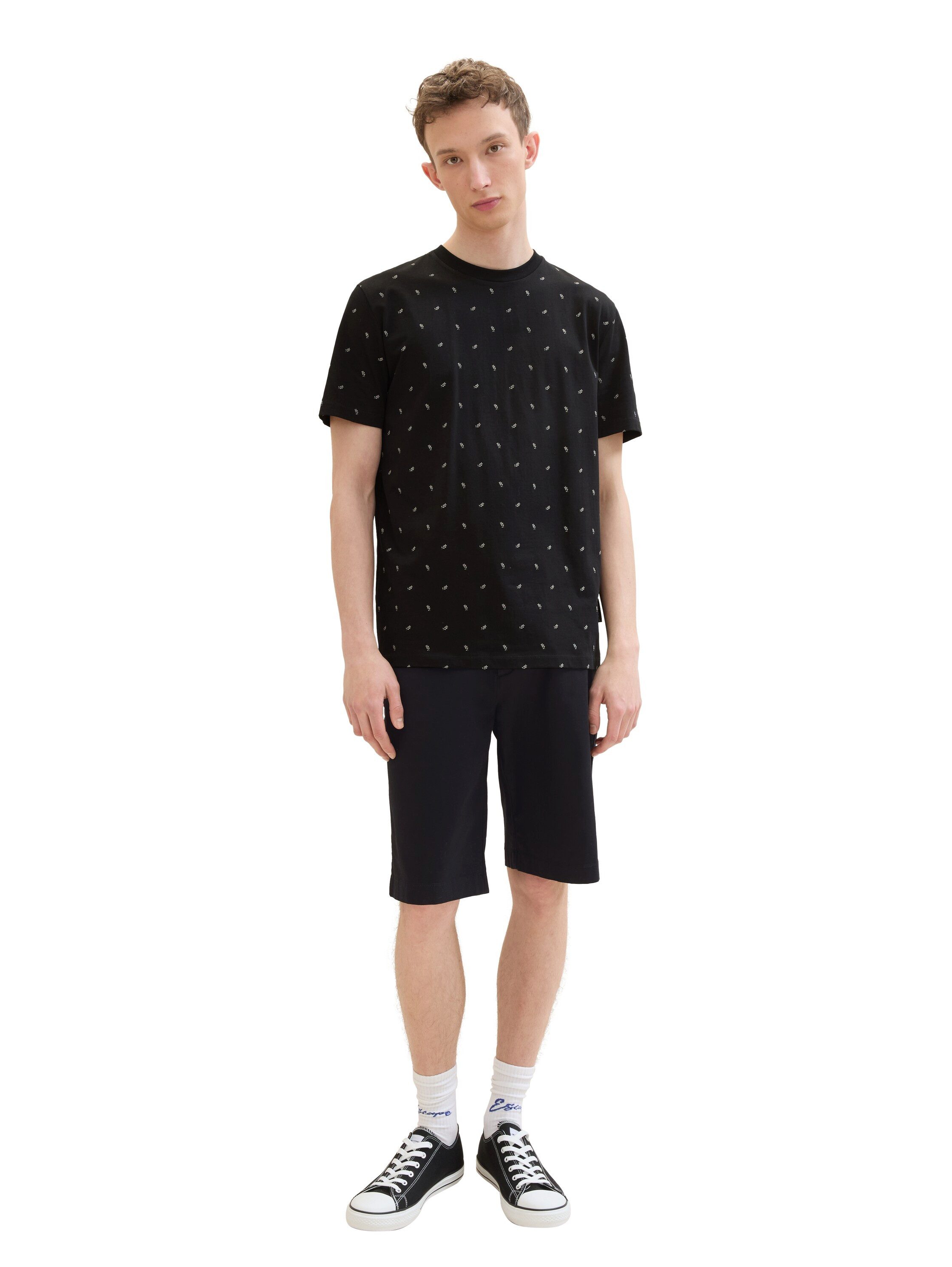Tom Tailor Denim Cargoshort met four-pocketsstijl