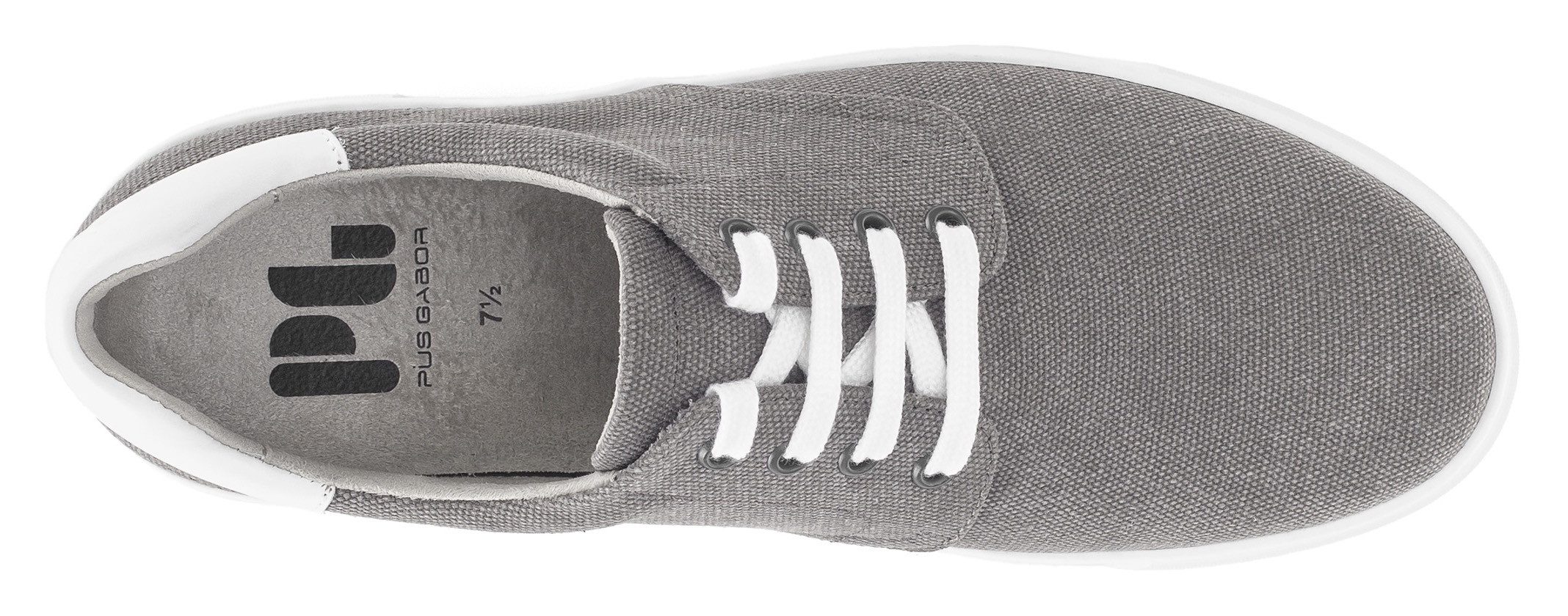 Pius Gabor Sneakers , vrijetijdsschoen, lage schoen, veterschoen, contrastafwerking, g-breedte