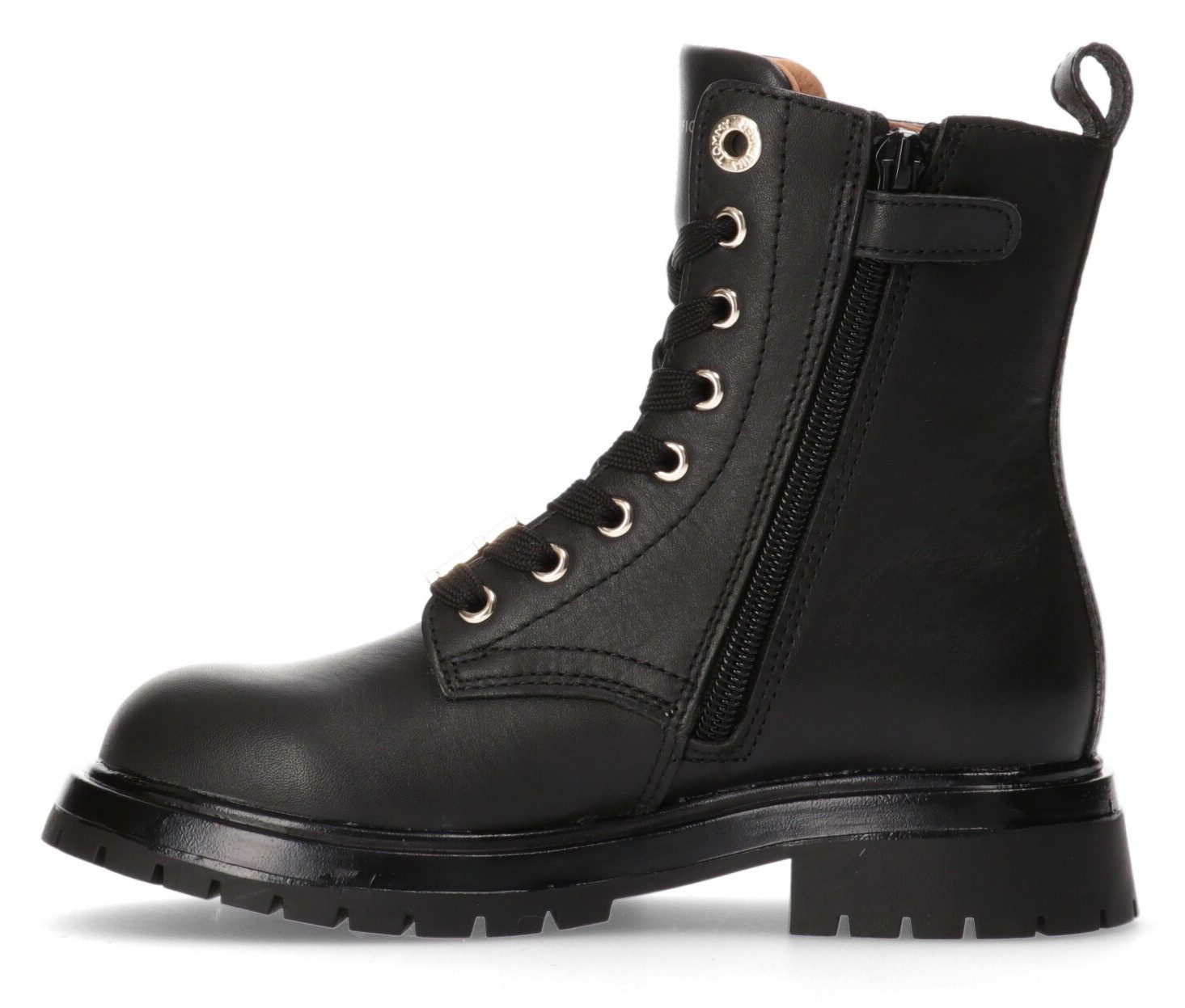 Tommy Hilfiger Veterschoenen Winterlaarzen, veterschoenen, laarzen met gouden logo-embleem