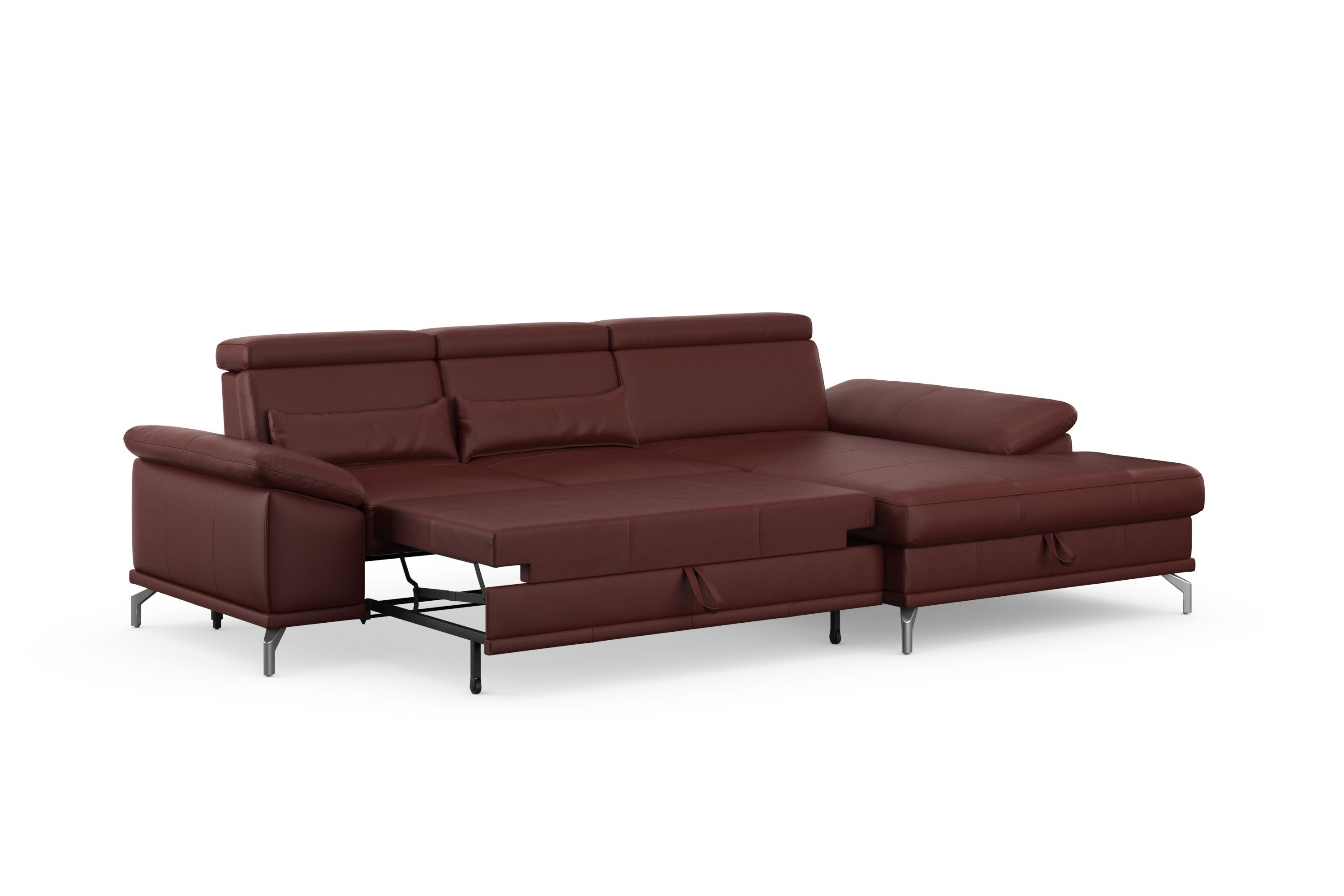 sit&more Hoekbank Cabrio L-vorm, met zitdiepteverstelling, arm- en hoofdsteunverstelling