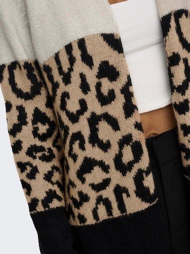 Only Vest ONLJADE ANIMAL LS CARDIGAN CC KNT