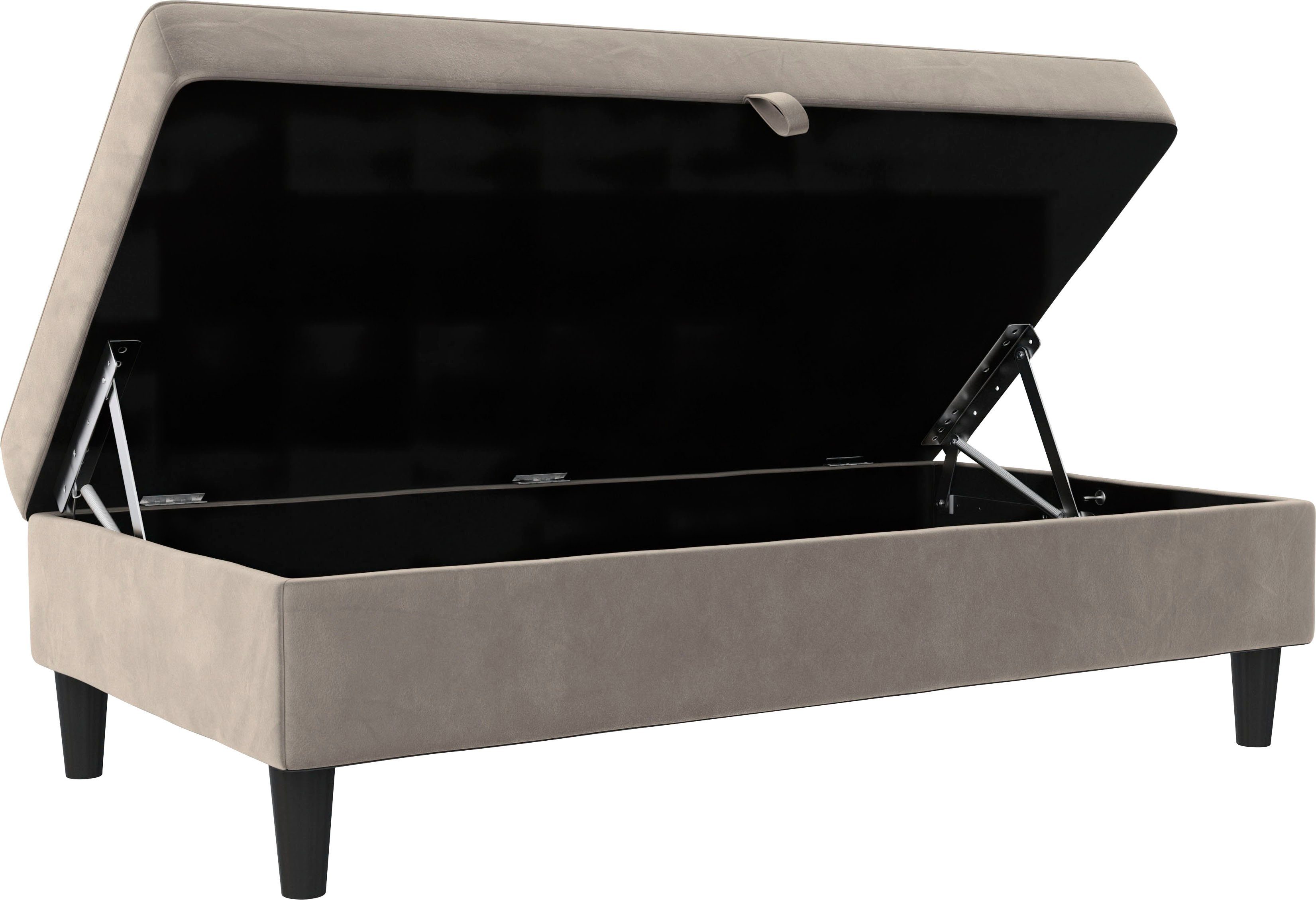 Dorel Home Hocker met bergruimte Hartford Hocker met bergruimte, vrij plaatsbaar, zithoogte 43 cm