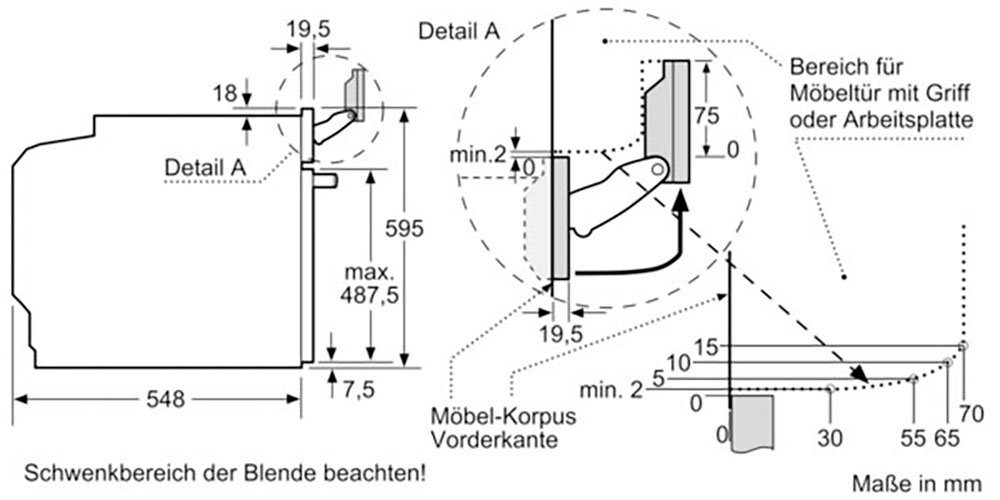 BOSCH Inbouw stoomoven HSG7364B1 AirFry-functie