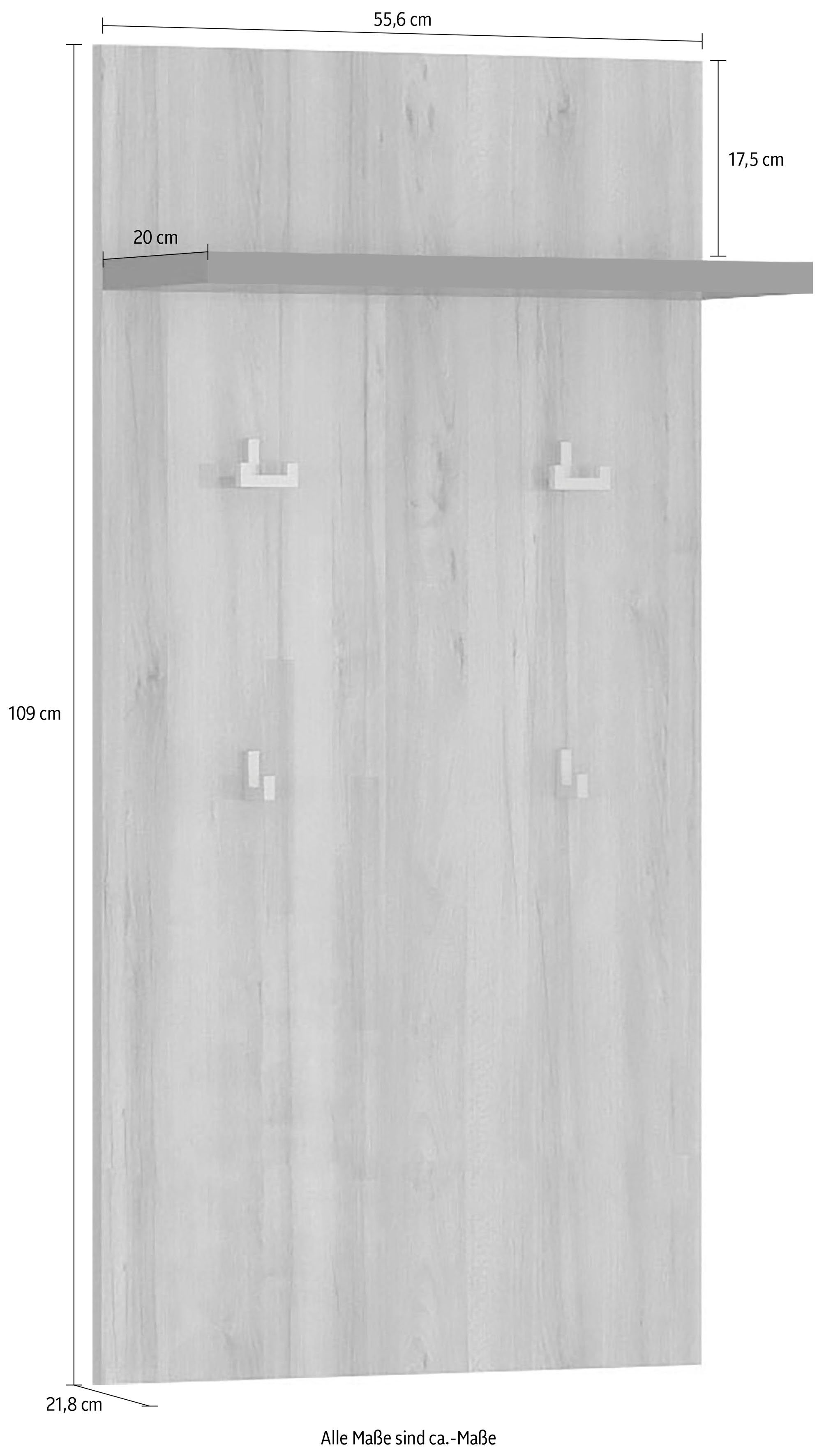 Places of Style Kapstokpaneel Onyx UV gelakt in moderne hoogglans