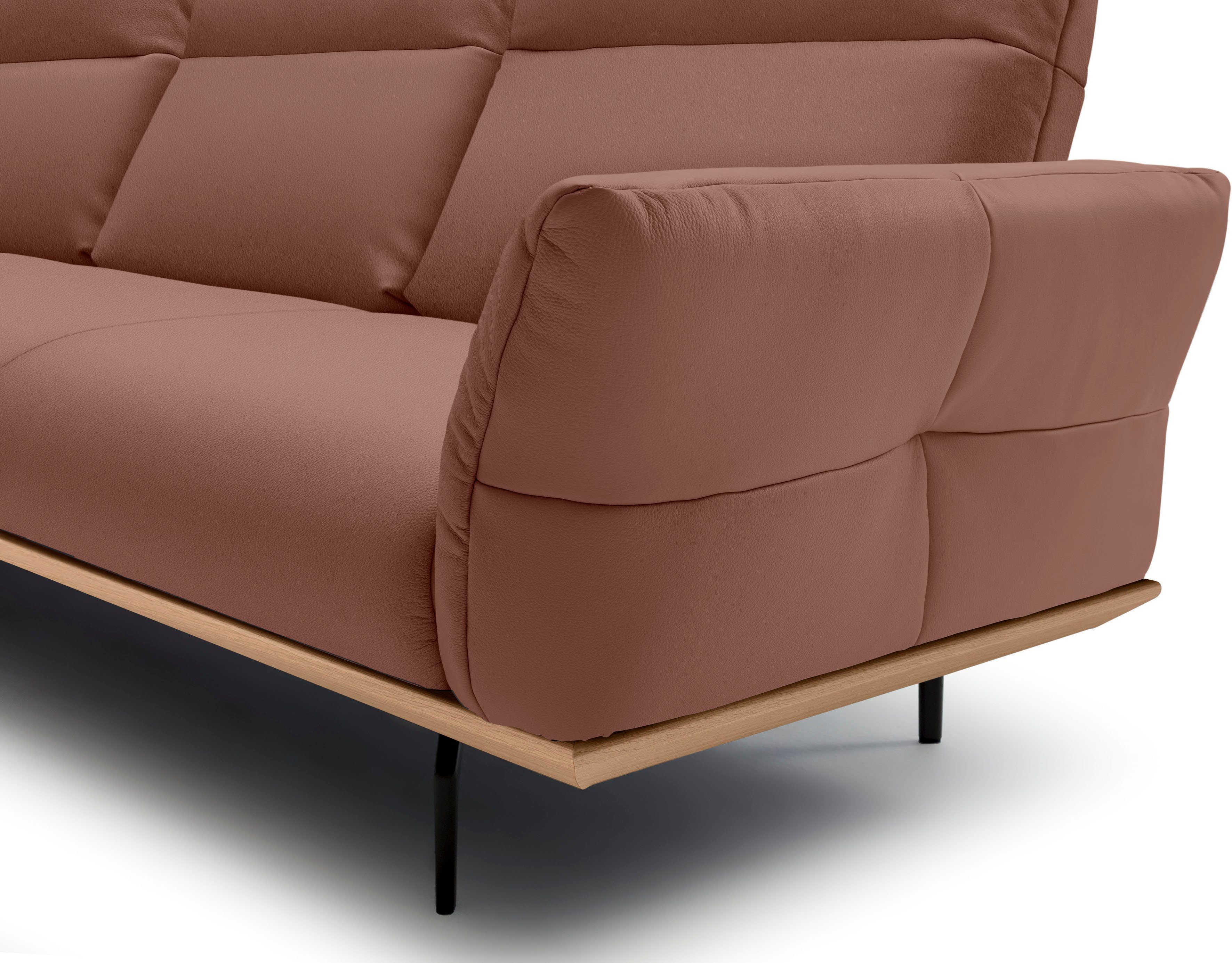 Creation BY ROLF BENZ Hoekbank Hs.460 Sokkel in eiken, onderstel in umbra grijs, breedte 318 cm