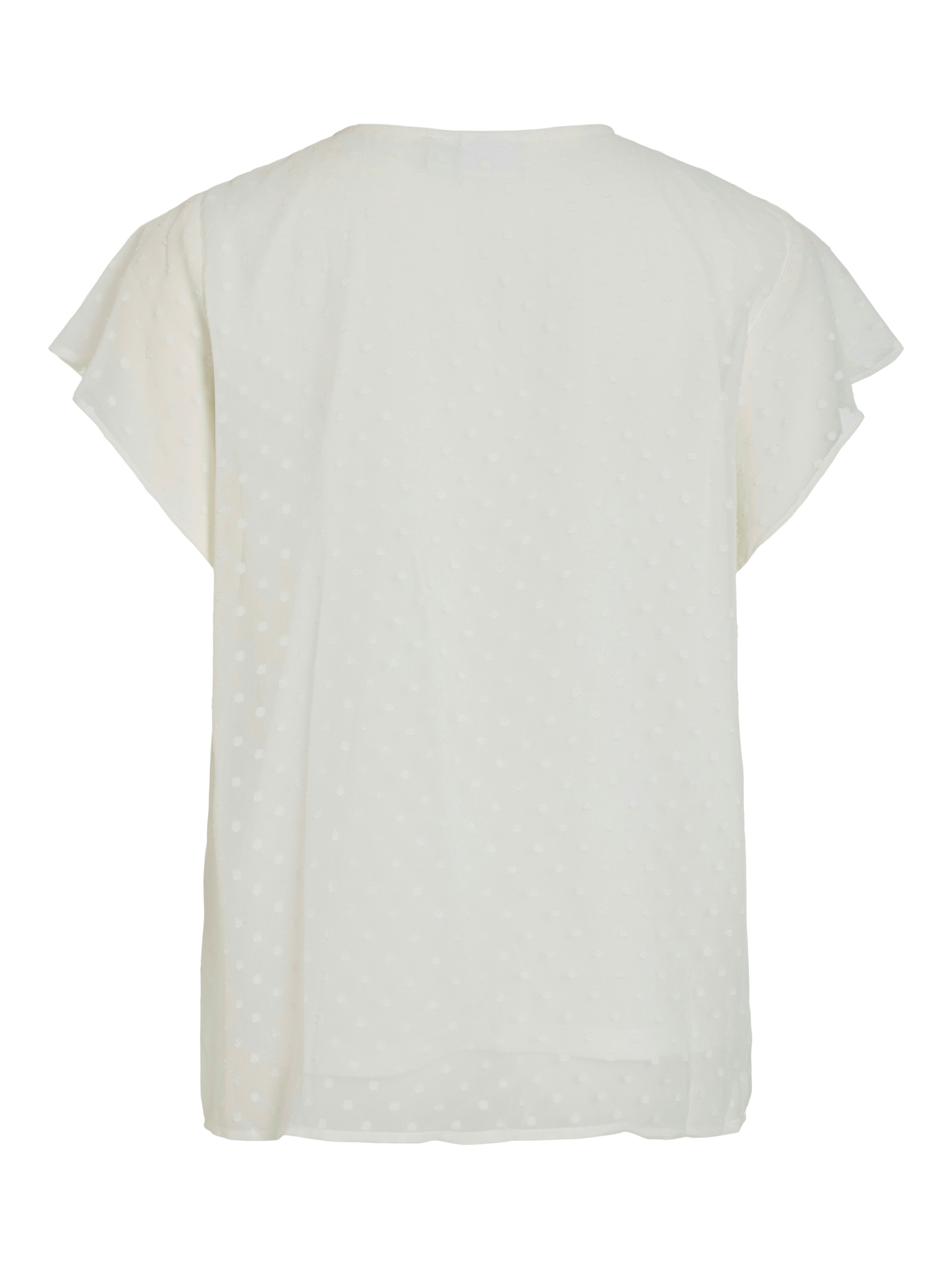 Vila Shirt met korte mouwen VIEDEE C/S V-NECK TOP - NOOS