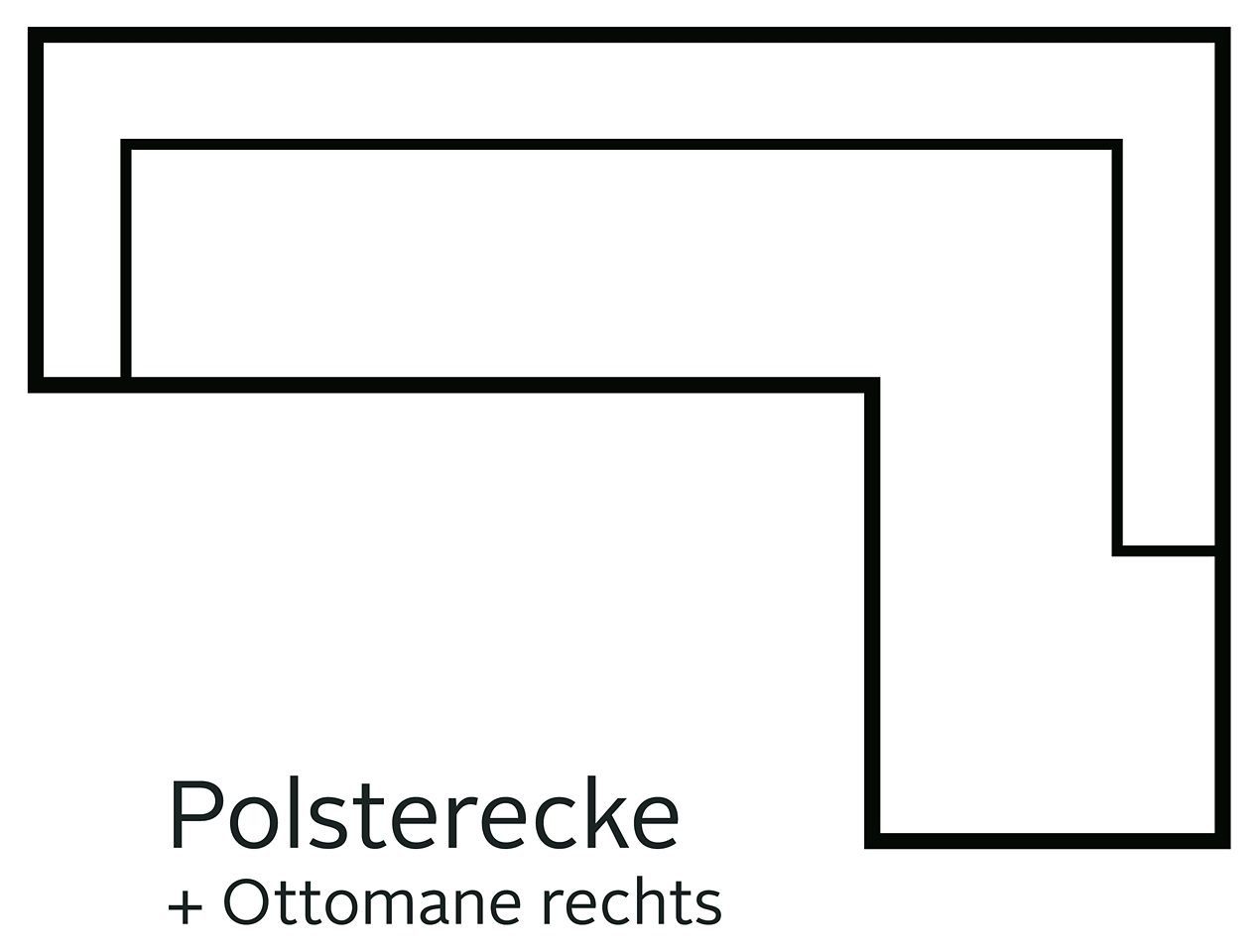 COTTA Hoekbank Enterprise L-vorm met hoofd- en armverstelling, optioneel met bedfunctie