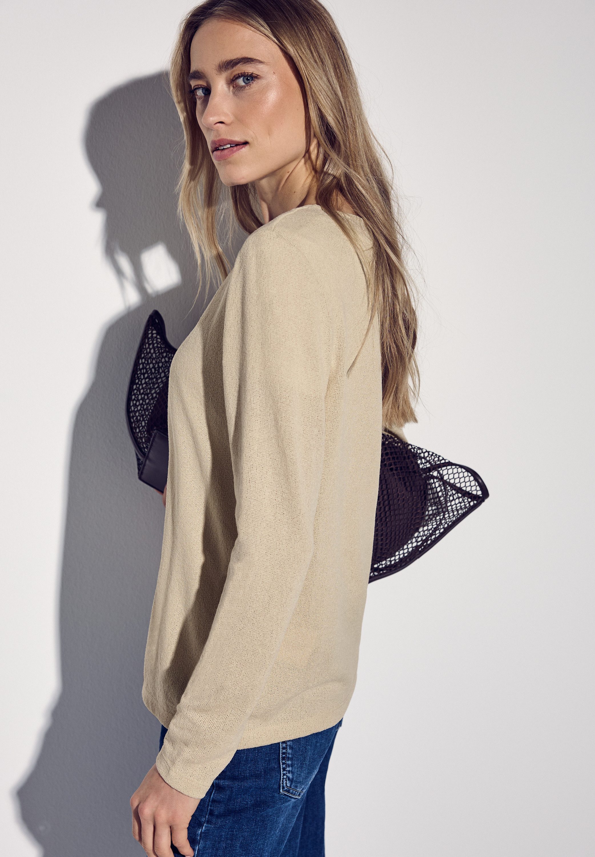 STREET ONE Shirtjasje Nette in brei-look