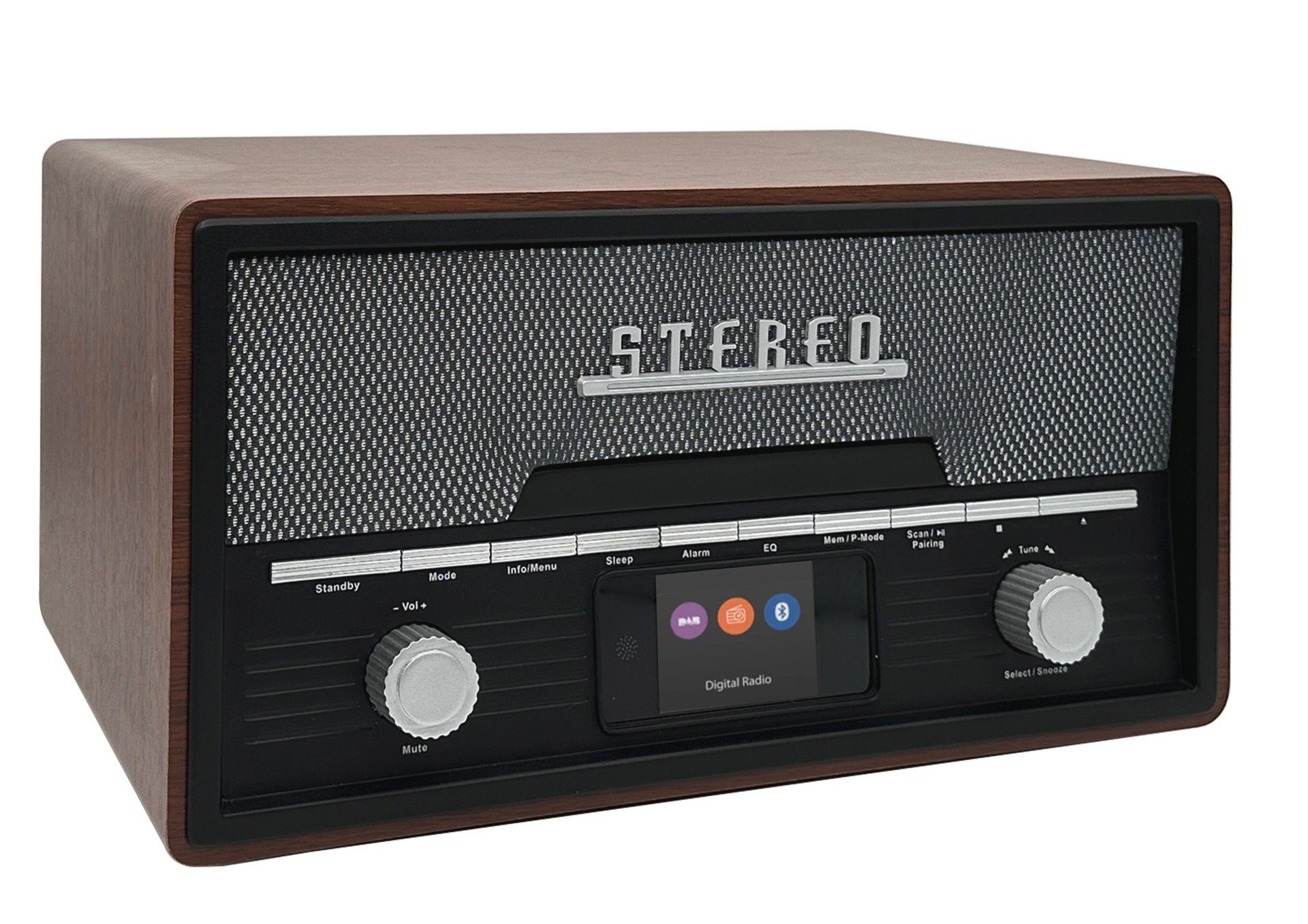 Denver Digitale radio DAB Retro MDA-525 DAB+-FM Radio mit CD-BT-USB