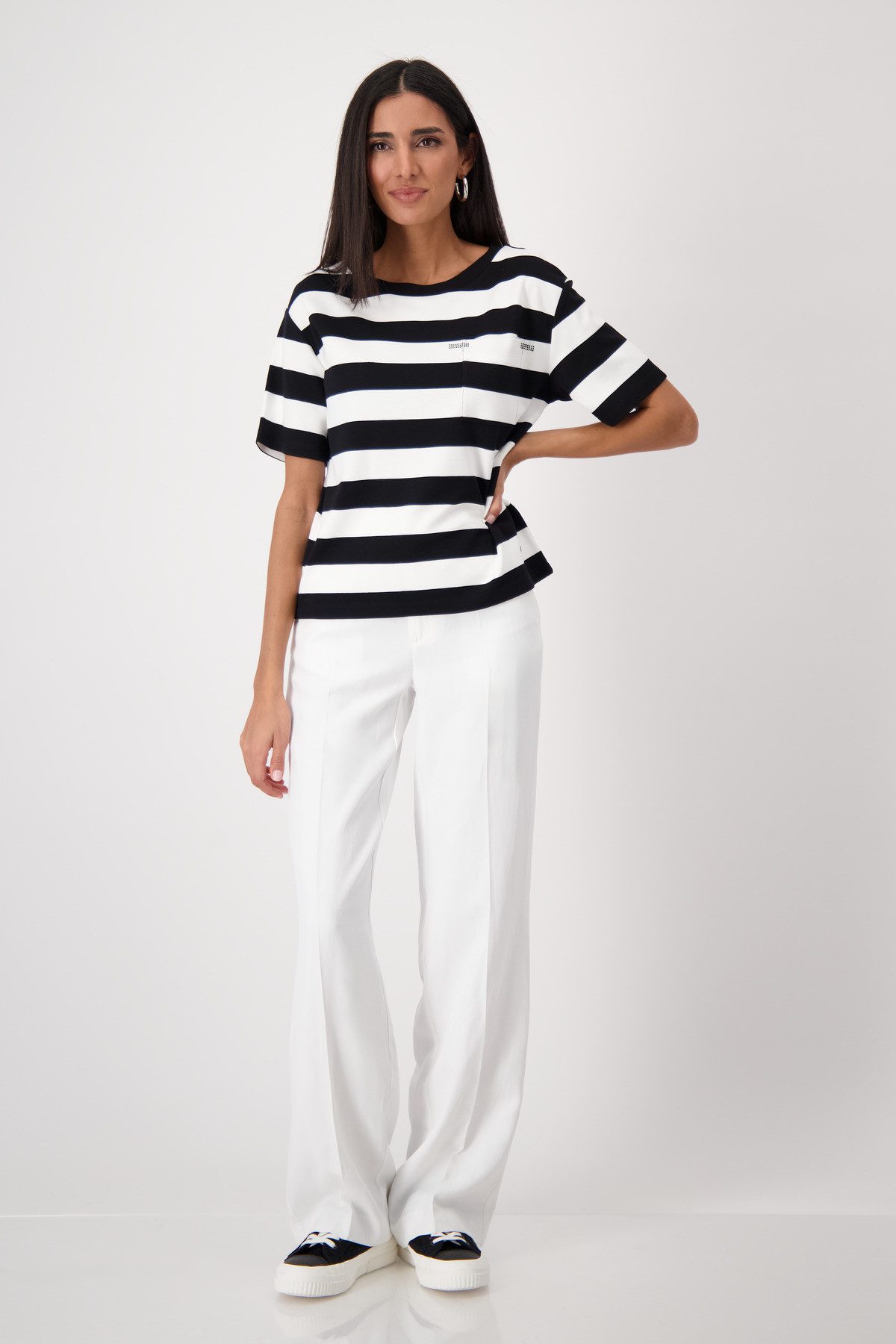 Monari Sweatshirt blokstreep