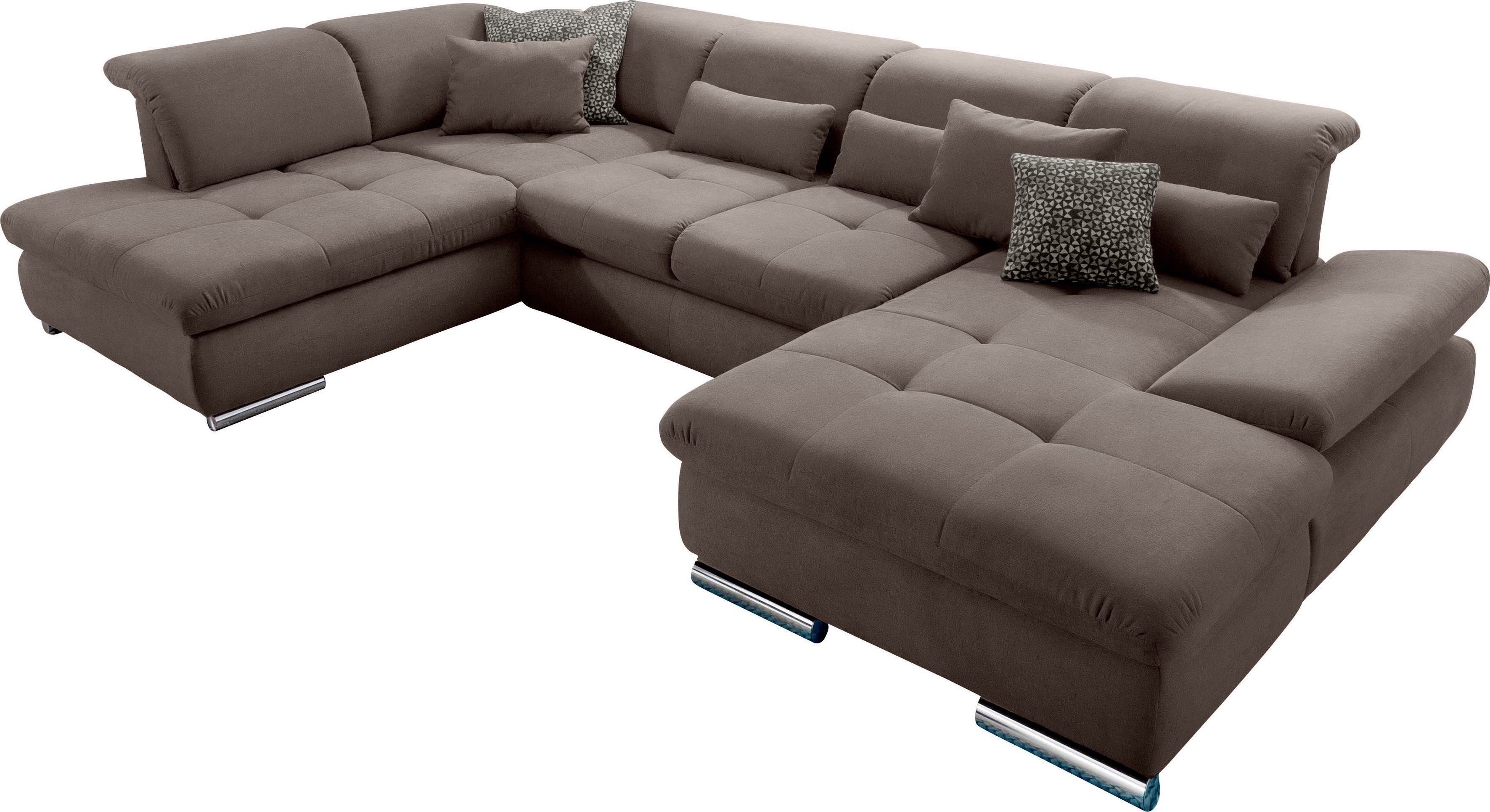 set one by Musterring Zithoek SO 4100 comfortabele pocketvering, incl. hoofdeindeverstelling , zithoeken, Met verstelbare armleuning-met