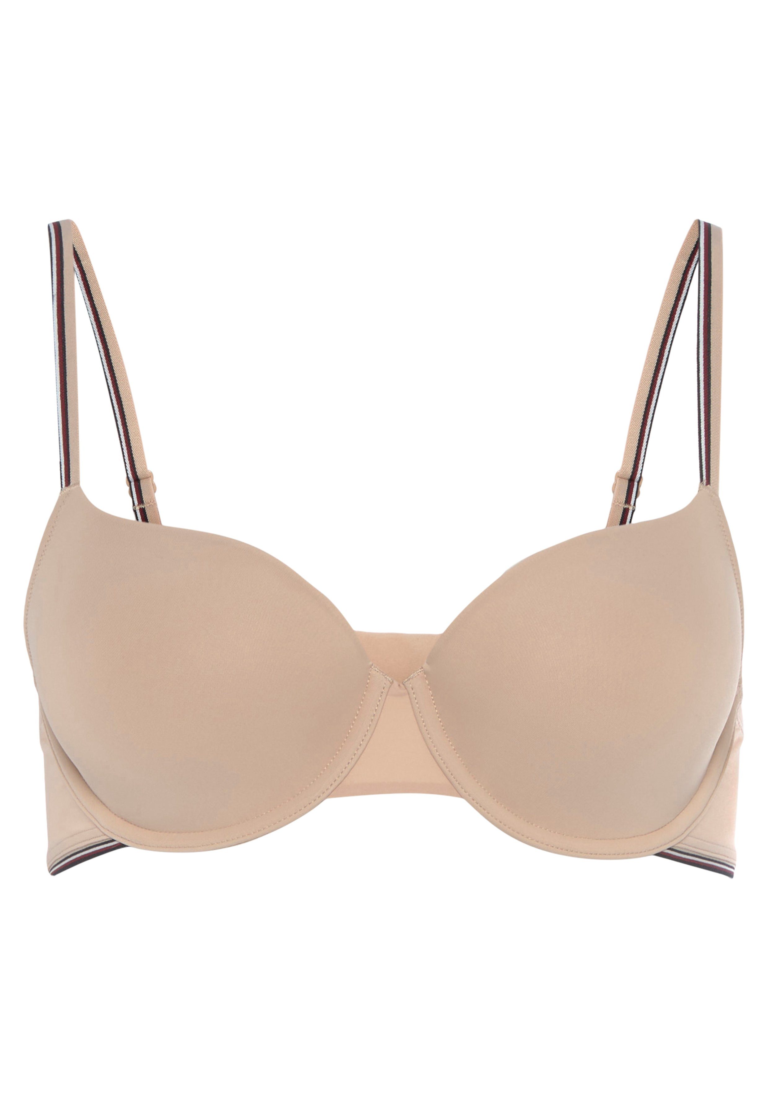 Tommy Hilfiger Underwear Bh zonder beugels DEMI-BRA met tommy hilfiger merkdetails
