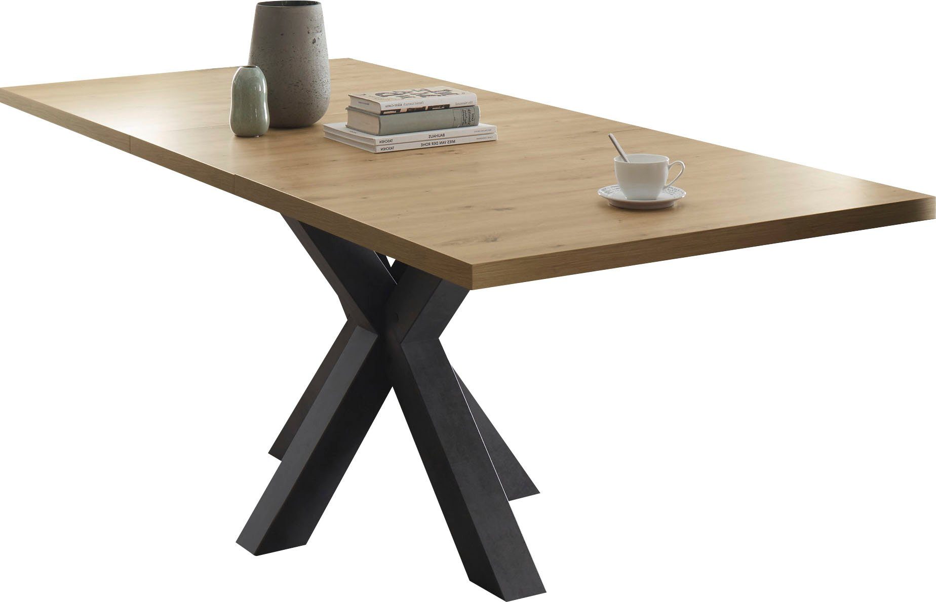 Mäusbacher Eettafel TOPSELLER! 160 cm, uitschuifbaar tot 210 cm, in houtlook